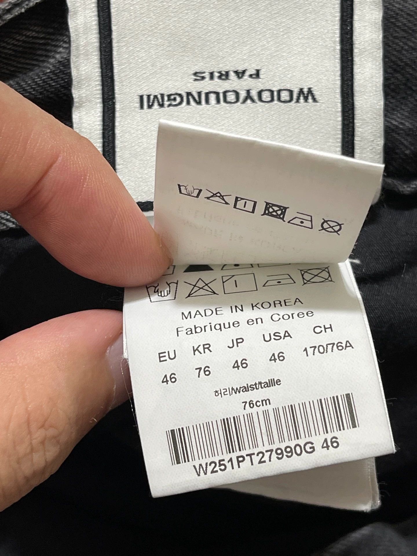Wooyoungmi Wooyoungmi High-Waist Wide Leg Gray Wash Denim 46 Size US 30 / EU 46 - 7 Thumbnail