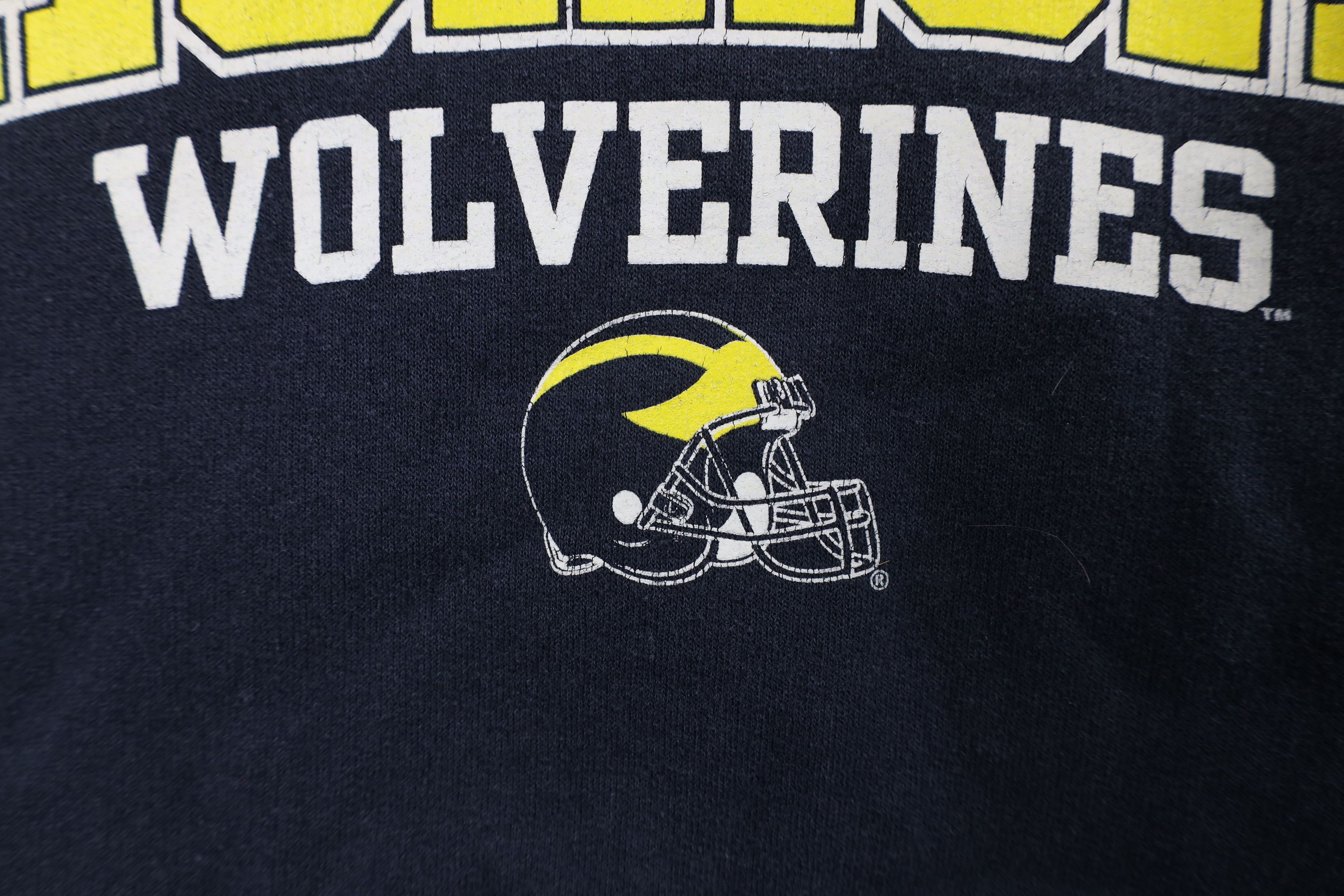 Vintage Vintage Rose University of Michigan Football Hoodie Blue Size US XXL / EU 58 / 5 - 5 Thumbnail