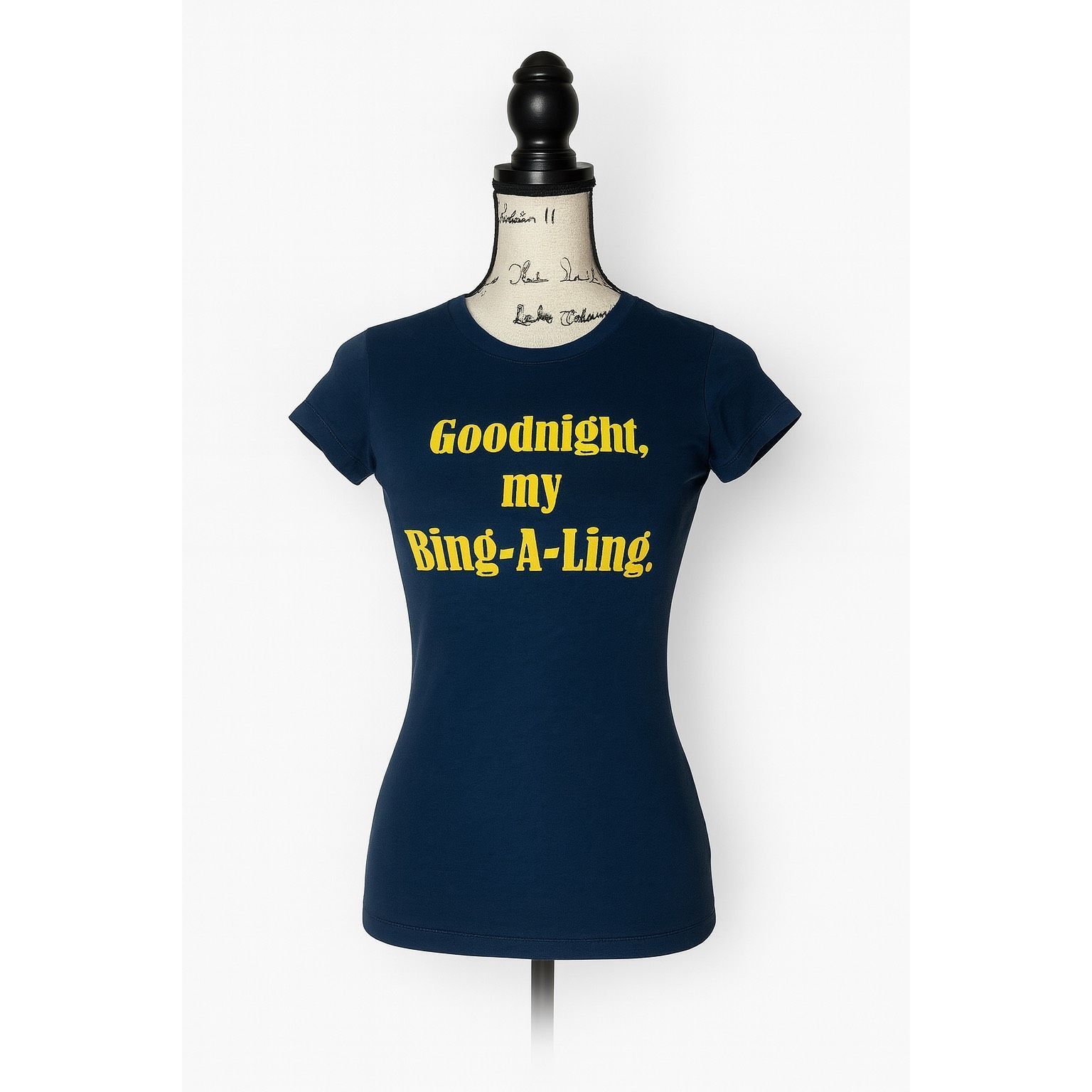 Other Goodnight My Bing-A-Ling Friends TV Show Graphic Tee Navy Bl Size S / US 4 / IT 40 - 1 Thumbnail