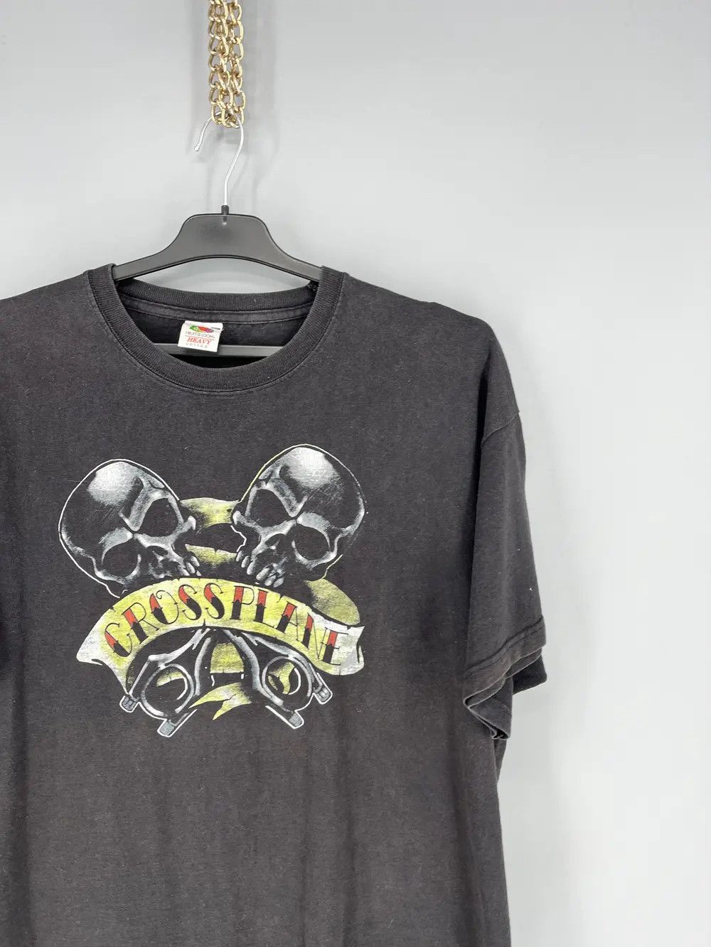 Band Tees Crossplane Skulls Vintage Y2K Rock Metal Size XL Black Size US XL / EU 56 / 4 - 6 Thumbnail