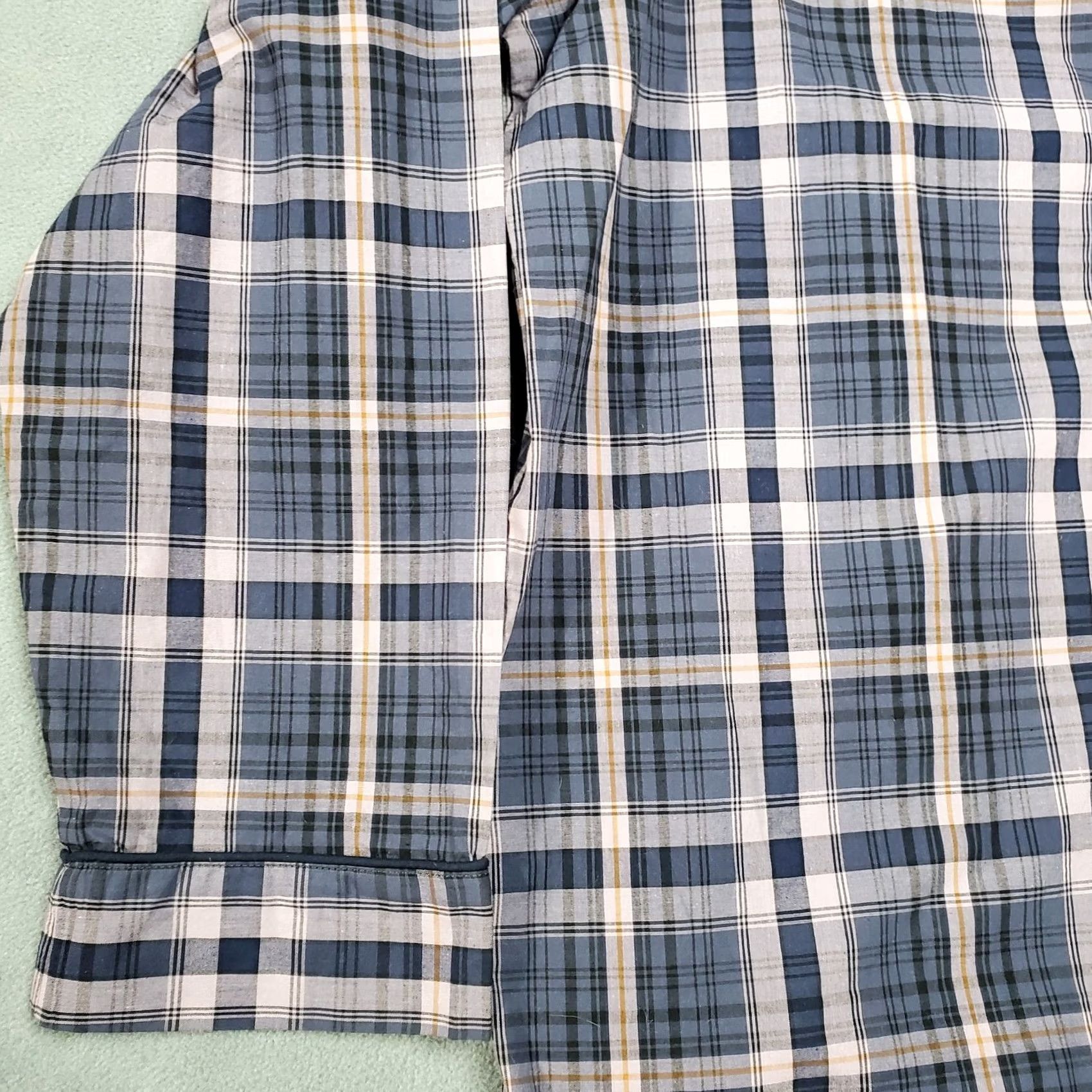 Lands' End Lands' End Pajama Shirt Mens Large Purple Plaid w Tags Blake Shelton Shirt Pajama Top Button Long Sleeve Collared Cotton Regular Size US L / EU 52-54 / 3 - 2 Thumbnail
