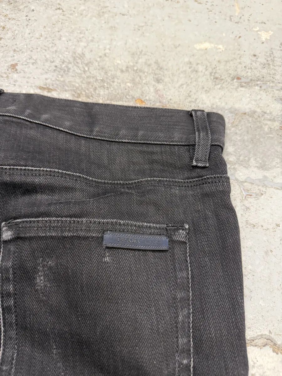 Prada AW2012 Prada Black Slim Denim Jeans Size US 30 / EU 46 - 3 Thumbnail