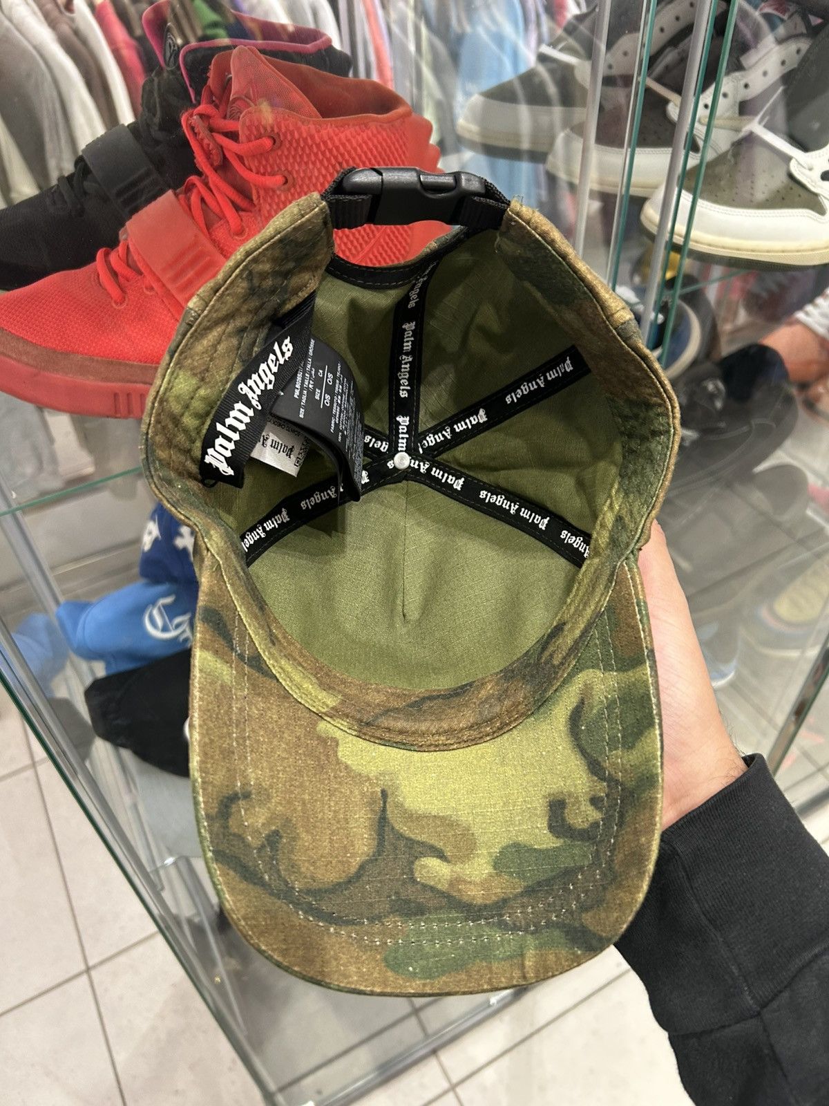 Palm Angels Palm angels Millitary Logo Camo baseball cap Size ONE SIZE - 5 Thumbnail