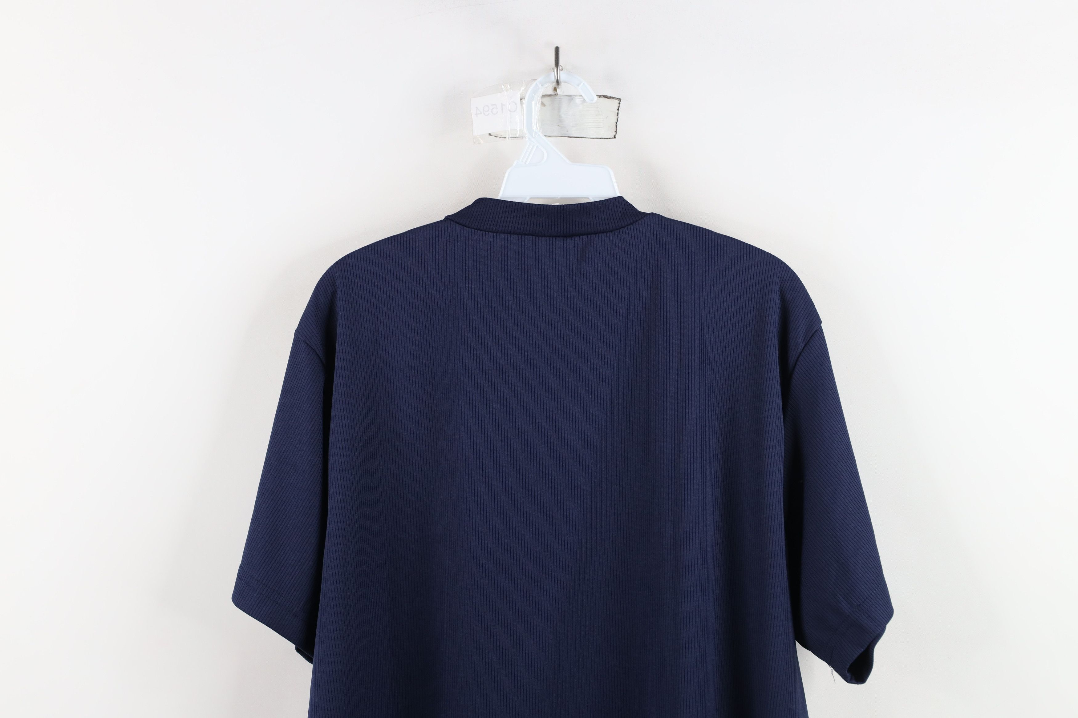 Vintage Vintage 90s Streetwear Knit Short Sleeve V-Neck T-Shirt Blue Size US XL / EU 56 / 4 - 11 Thumbnail