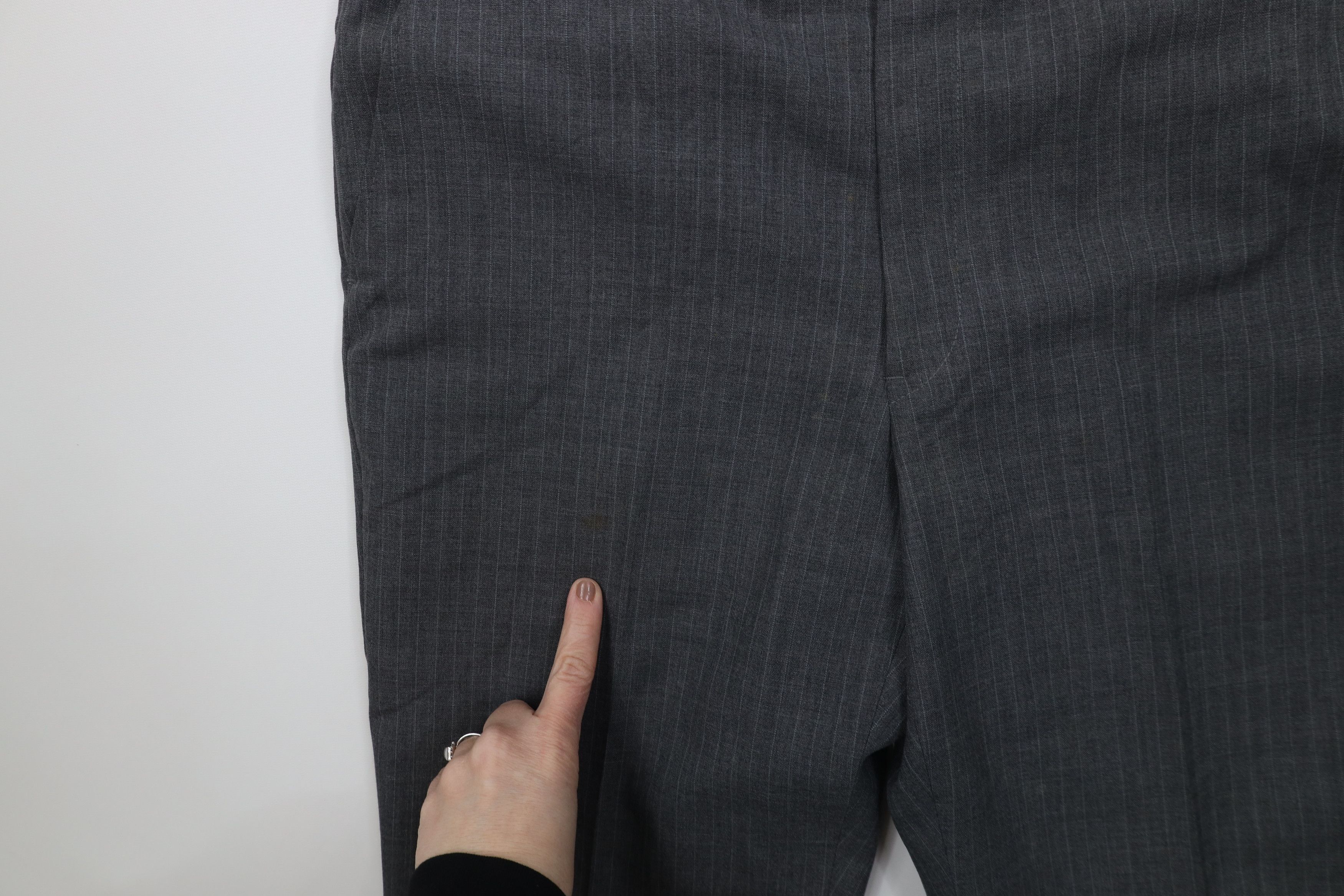 Vintage Vintage 70s Streetwear Striped Wide Leg Chino Pants Gray USA Size US 36 / EU 52 - 6 Thumbnail