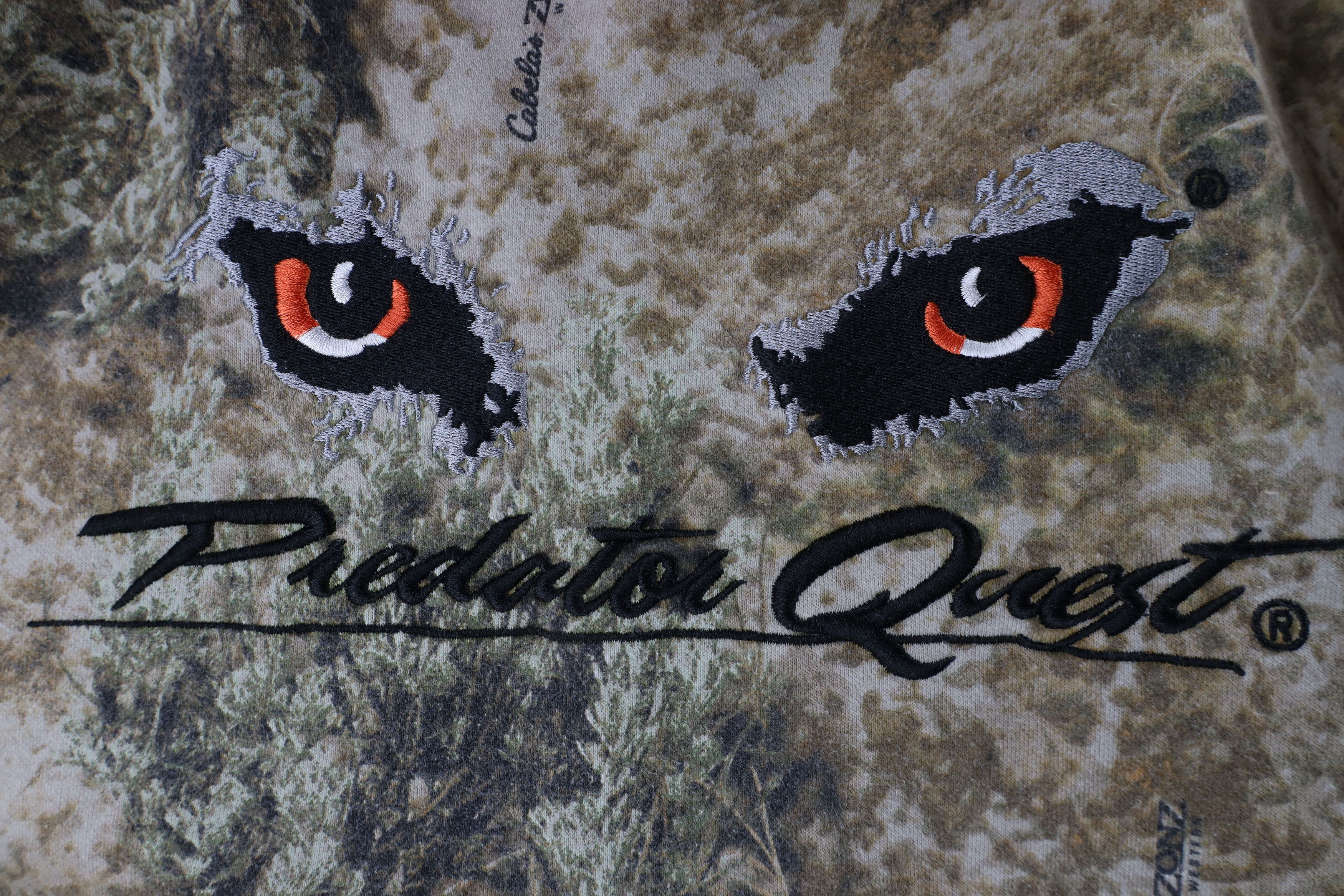 Cabelas × Vintage Vintage Cabelas Predator Quest Camouflage Hoodie Sweatshirt Size US M / EU 48-50 / 2 - 5 Thumbnail
