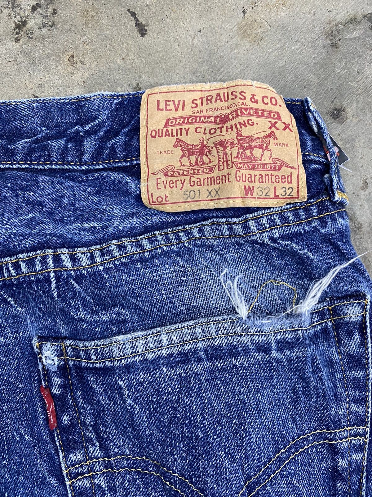 Levi's vintage levis selvedge 501xx redline distressed Size US 30 / EU 46 - 10 Thumbnail