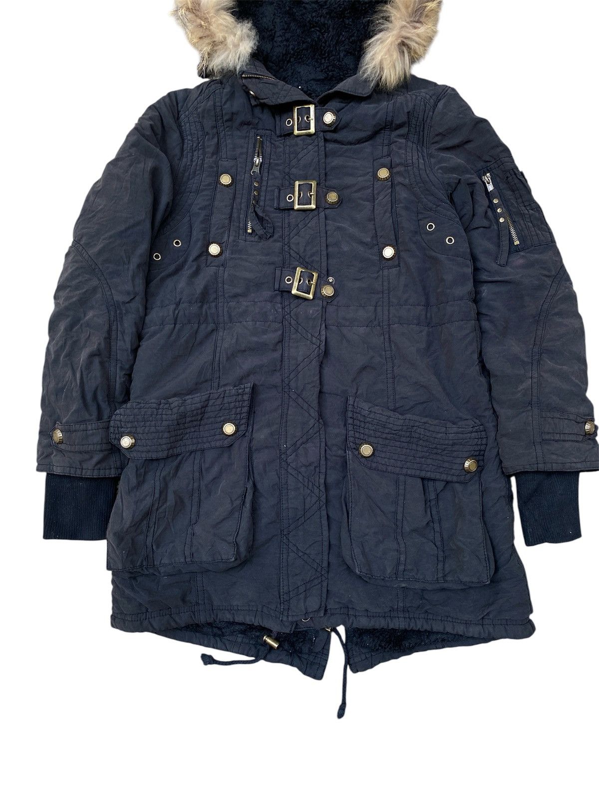 GOA Japanese Ozoc Bondage Fur jacket lgb vkei kmrii style Size US L / EU 52-54 / 3 - 3 Thumbnail