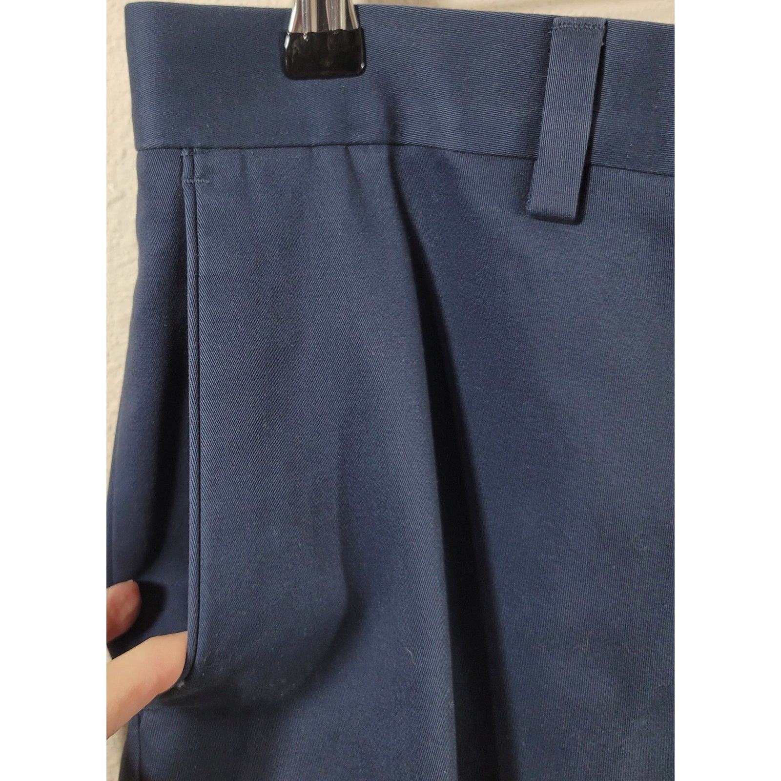Kirkland Signature Kirkland Navy Blue Flat Front Dress Pants 40 Straight Leg Size US 40 / EU 56 - 7 Thumbnail