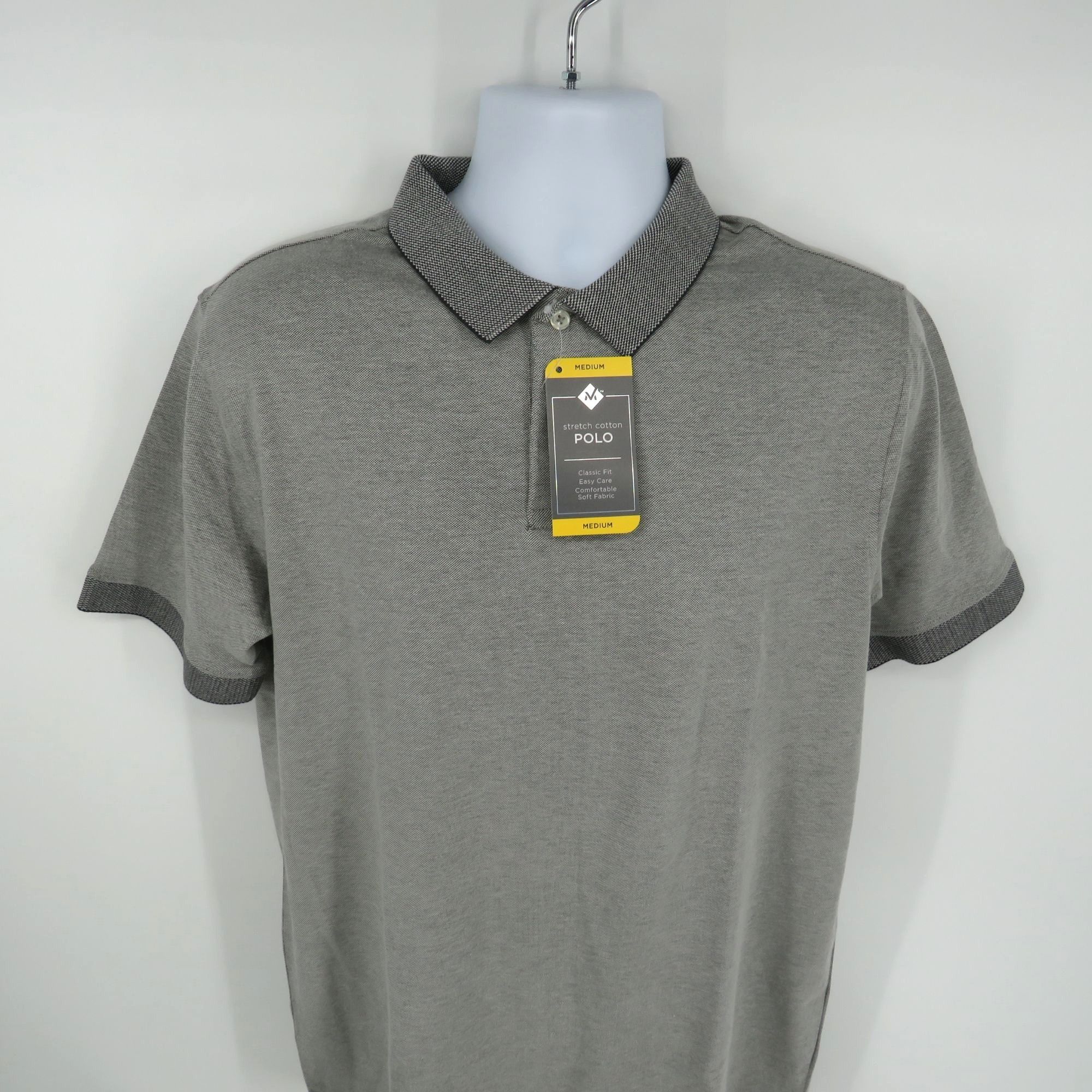 Other Members Mark Men's Gray Polo Shirt Classic Fit Medium NWT Size US M / EU 48-50 / 2 - 1 Thumbnail