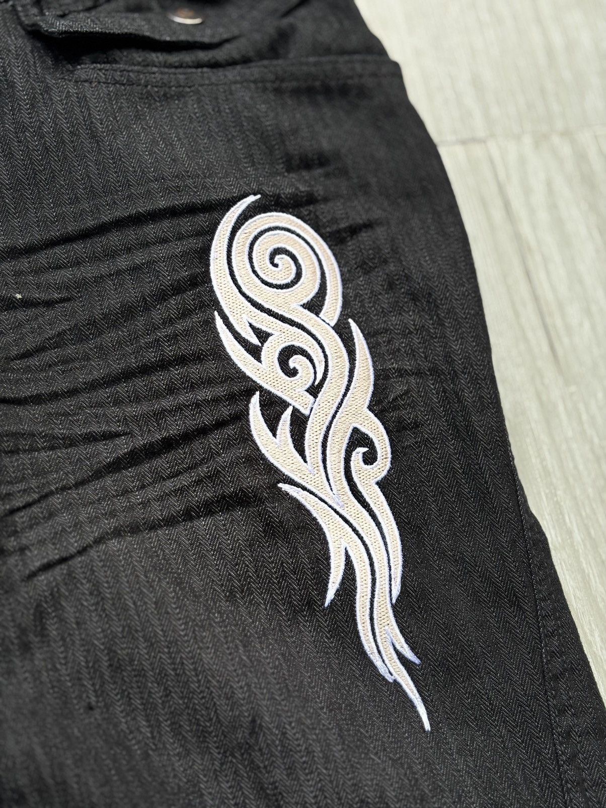 Japanese Brand MK michel klein CO tribal flare jeans Size US 28 / EU 44 - 3 Thumbnail