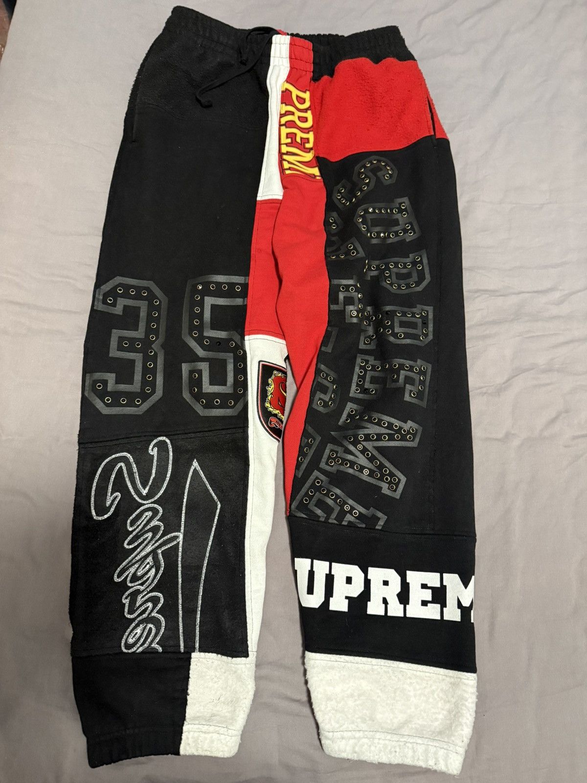 Supreme Supreme ss25 patchwork sweatpant jogger Size US 30 / EU 46 - 1 Thumbnail