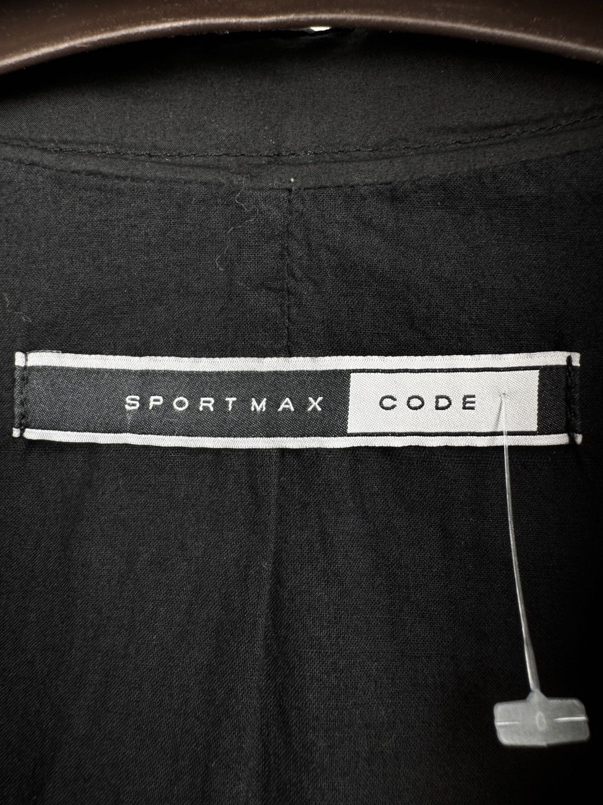 Sportmax Sportmax Code Max Mara black avant garde cotyon silk blazer Size XL / US 12-14 / IT 48-50 - 9 Thumbnail