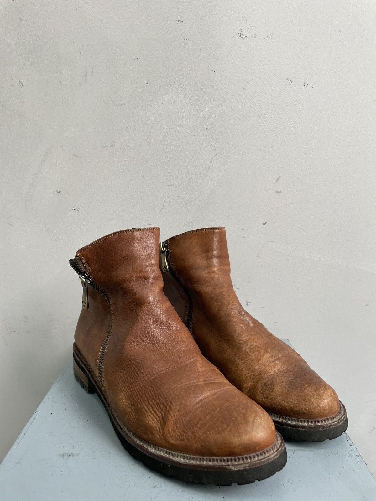 A.S.98 A.S. 98 style zipper ankle moto distressed boots Size US 9 / EU 42 - 6 Thumbnail