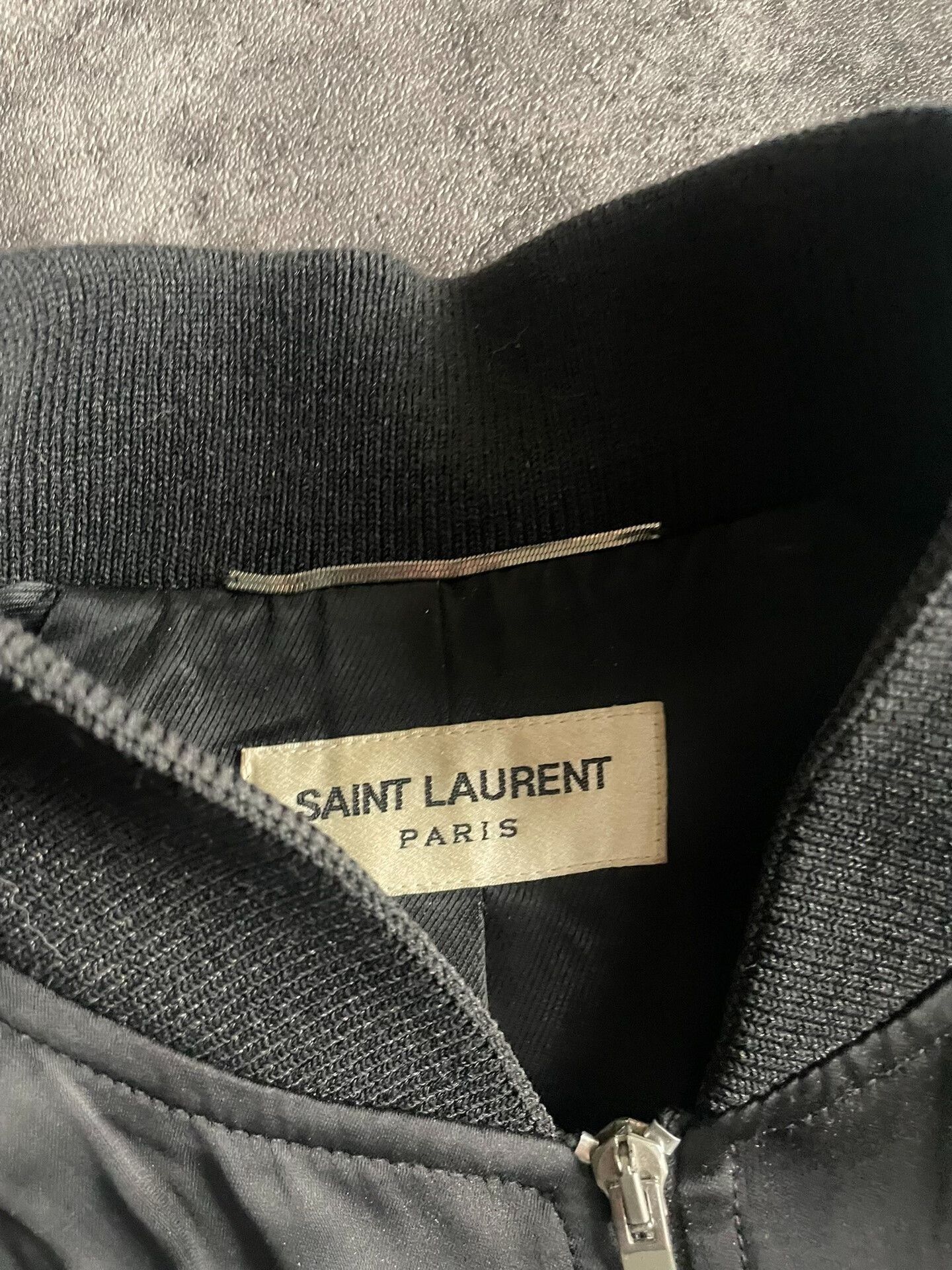 Saint Laurent Paris saint laurent silk sharkskin bomber jacket. Size US L / EU 52-54 / 3 - 5 Thumbnail