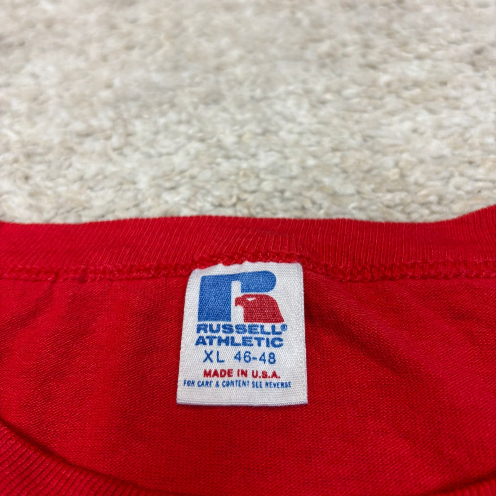Russell Athletic × Vintage Vintage 90s Indiana IU Hoosiers Single Stitch Shirt Men's XL Size US XL / EU 56 / 4 - 6 Thumbnail