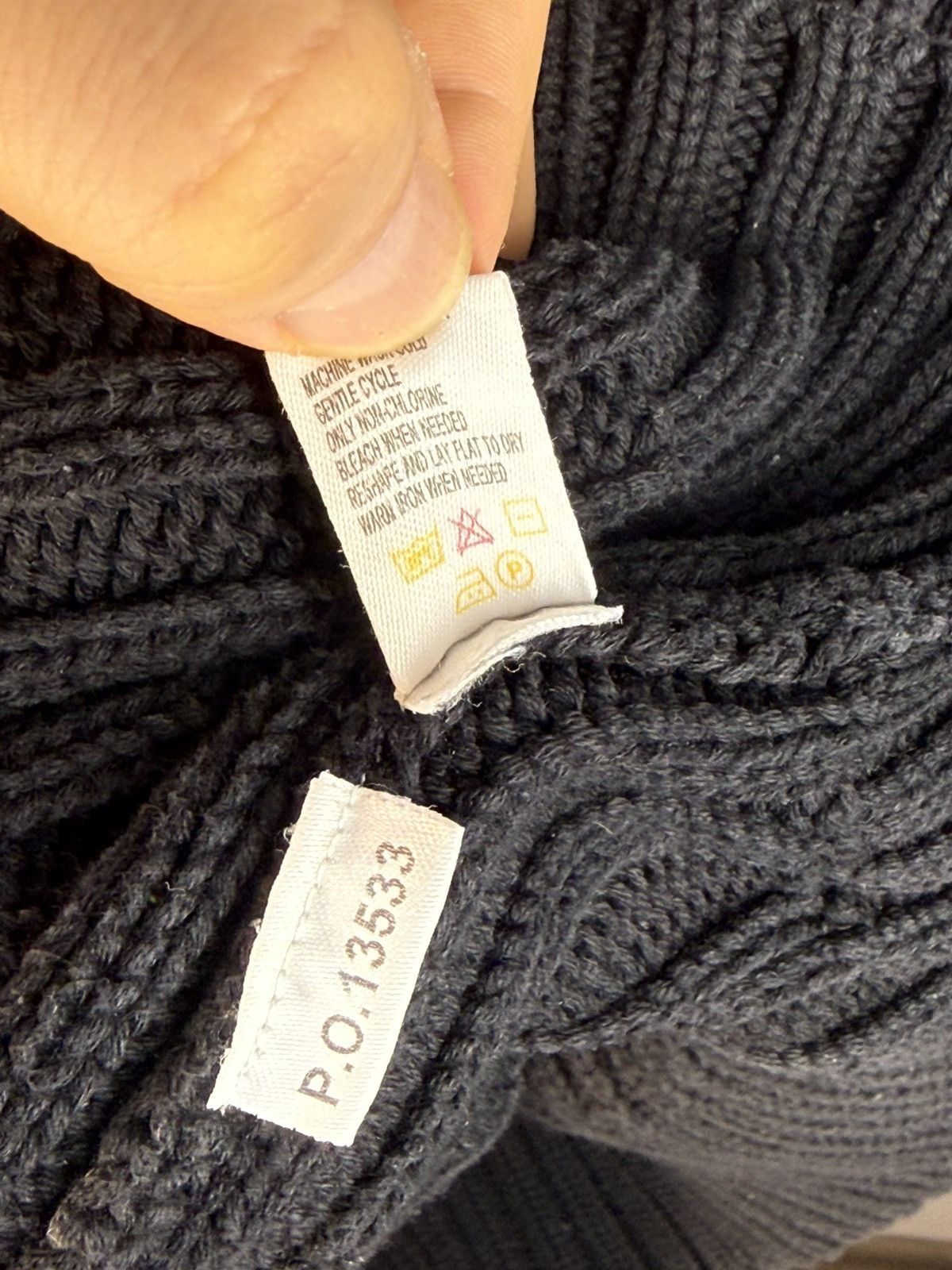 Yves Saint Laurent Grey/Black YSL Sweater Turtleneck Heavy Knit Vintage Yves Size US L / EU 52-54 / 3 - 10 Thumbnail
