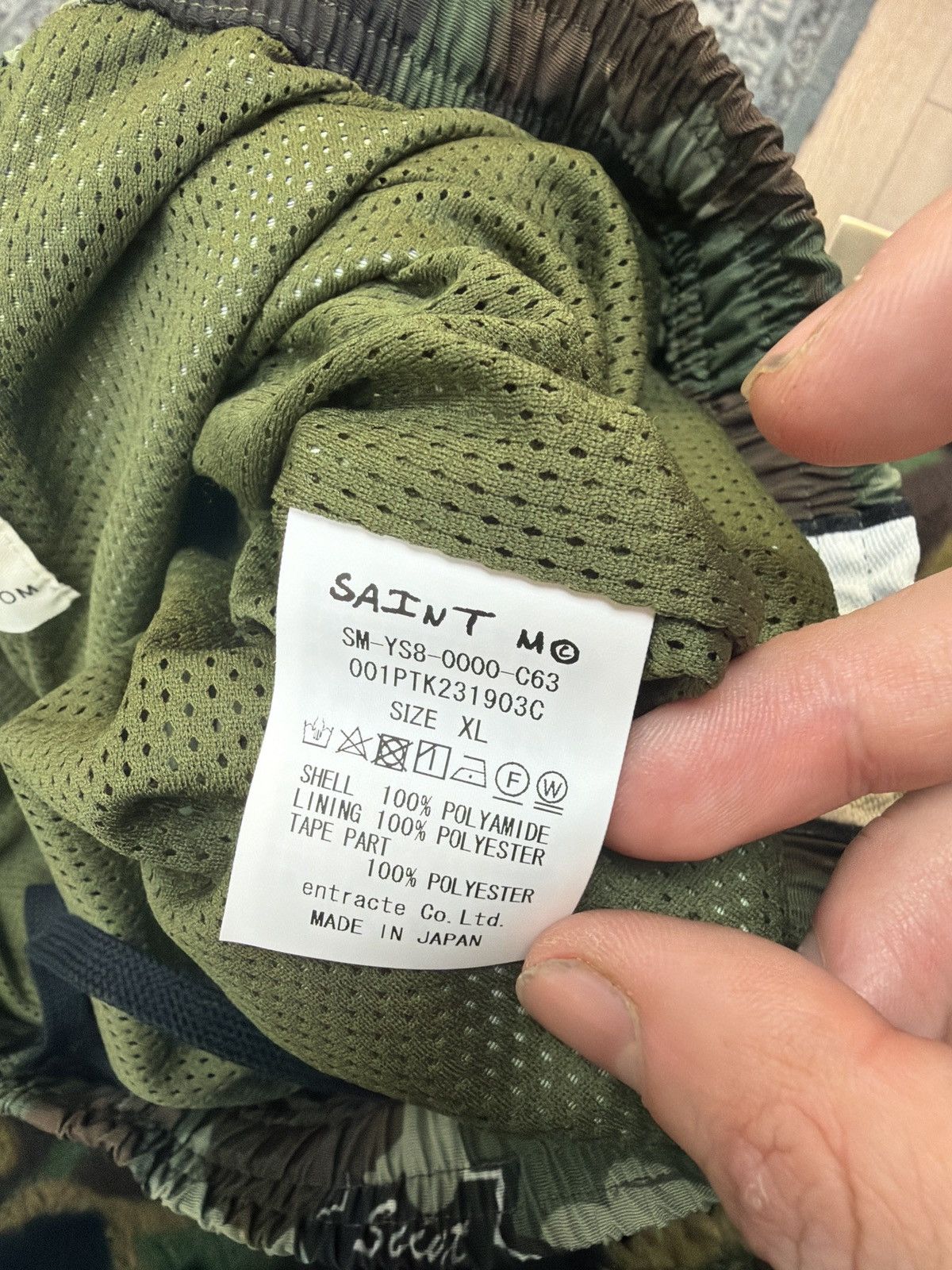 Bape × Saint Michael Saint Michael Bape dark green camo track pants Size US 36 / EU 52 - 3 Thumbnail