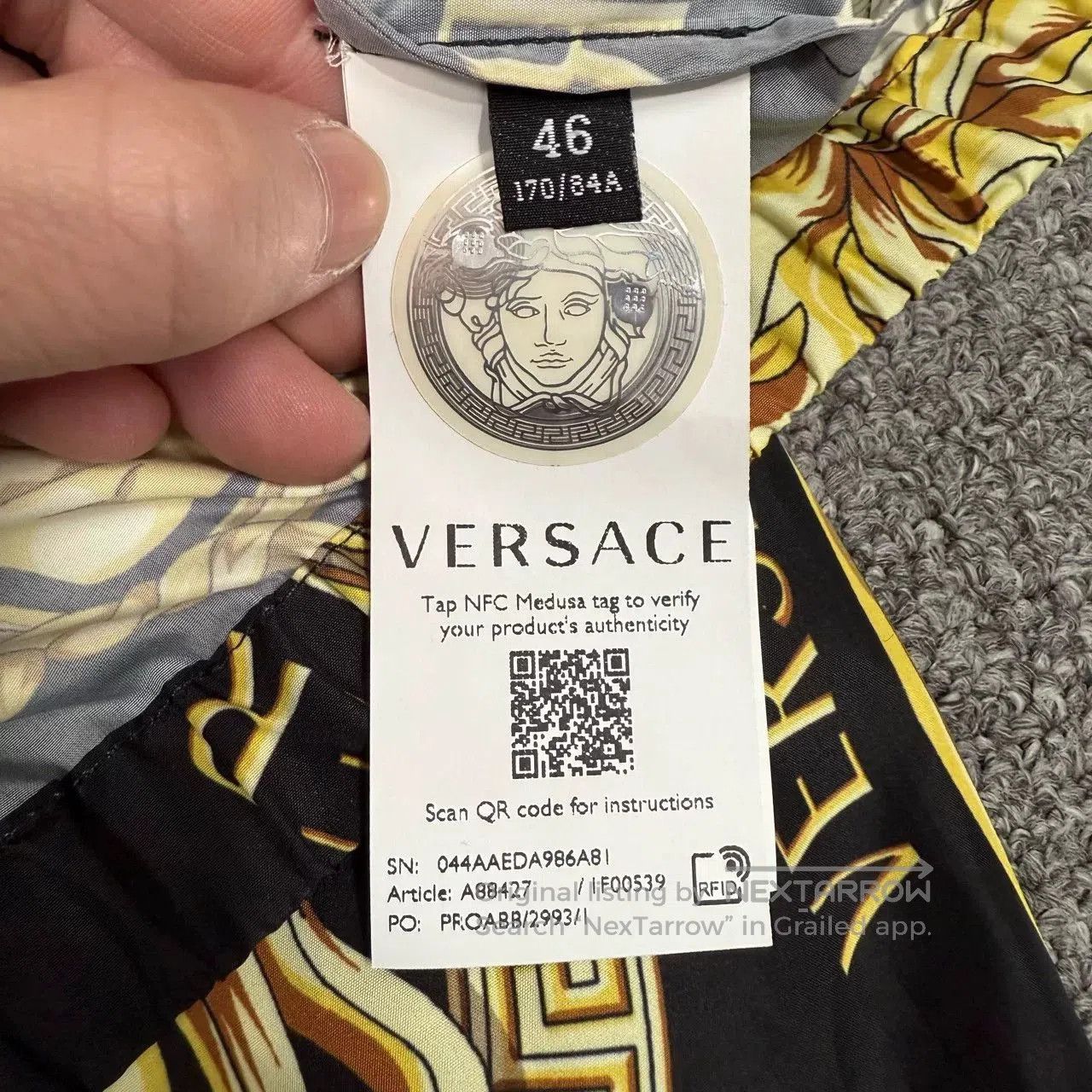 Versace Versace Medusa Print Nylon Jacket. Size US S / EU 44-46 / 1 - 4 Thumbnail