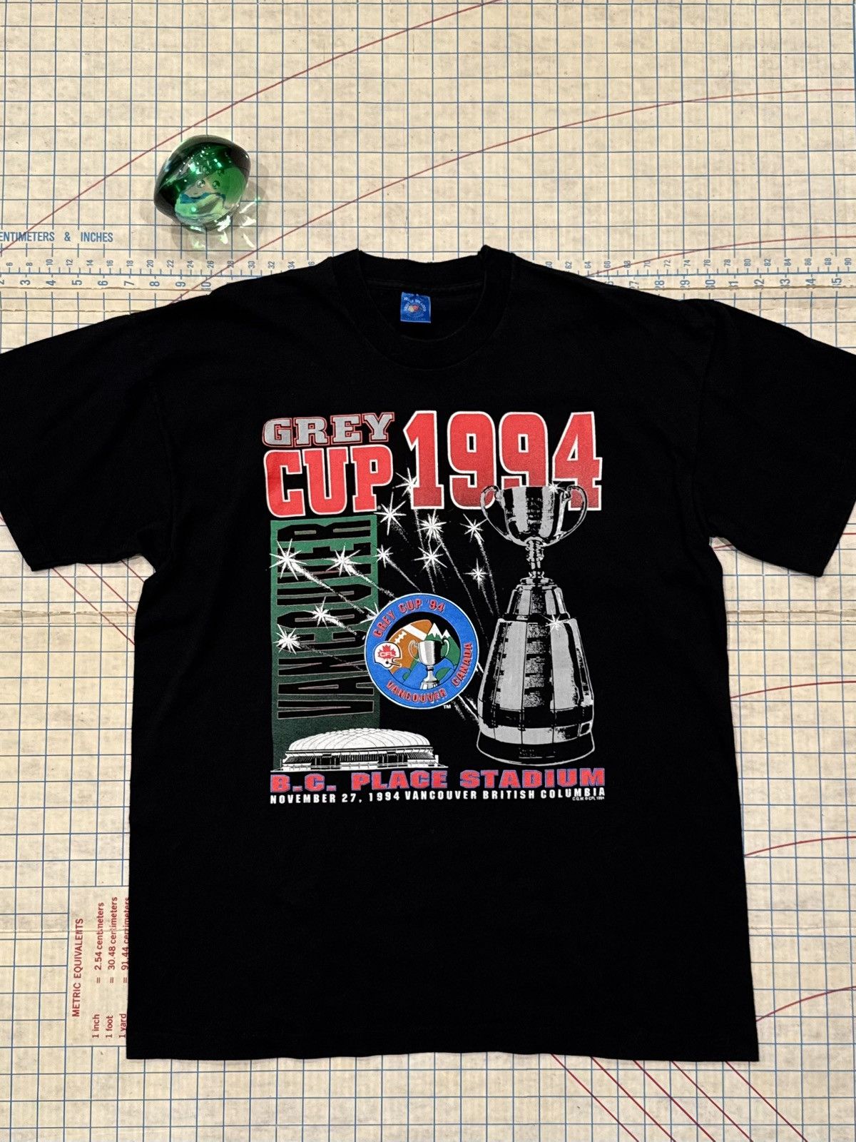 Vintage Vintage 1994 CFL Grey Cup B.C. Lions Black Tee Mens XL FOTL Size US XL / EU 56 / 4 - 1 Thumbnail
