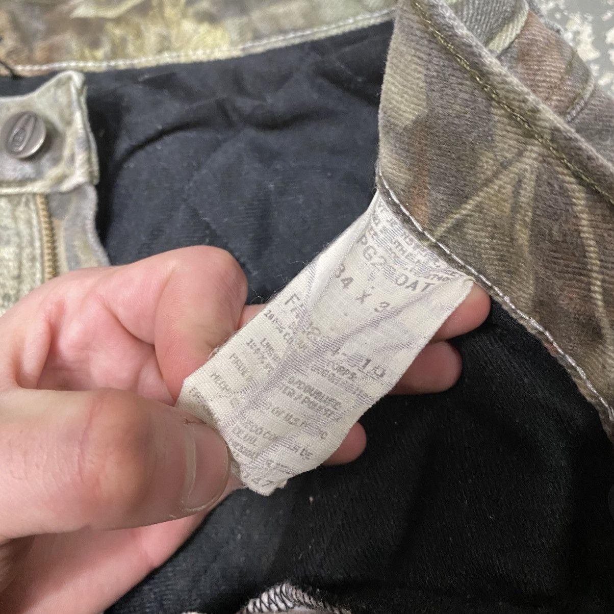 Realtree × Vintage Vintage Wrangler Camo Insulated Denim Camo Baggy Pants Camo Size US 32 / EU 48 - 8 Thumbnail