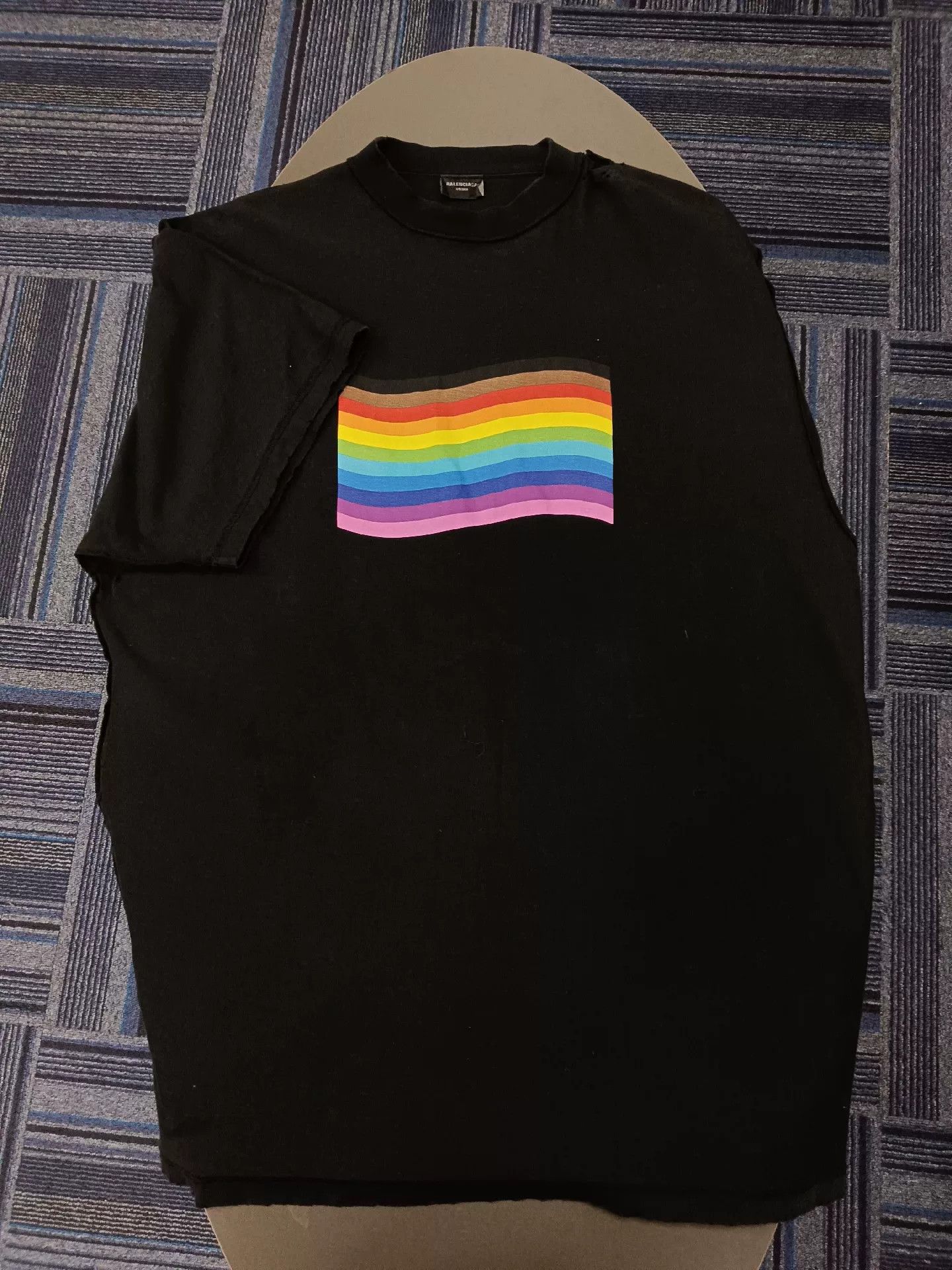 Balenciaga Balenciaga Rainbow Print Loose T-shirt Size US M / EU 48-50 / 2 - 1 Thumbnail