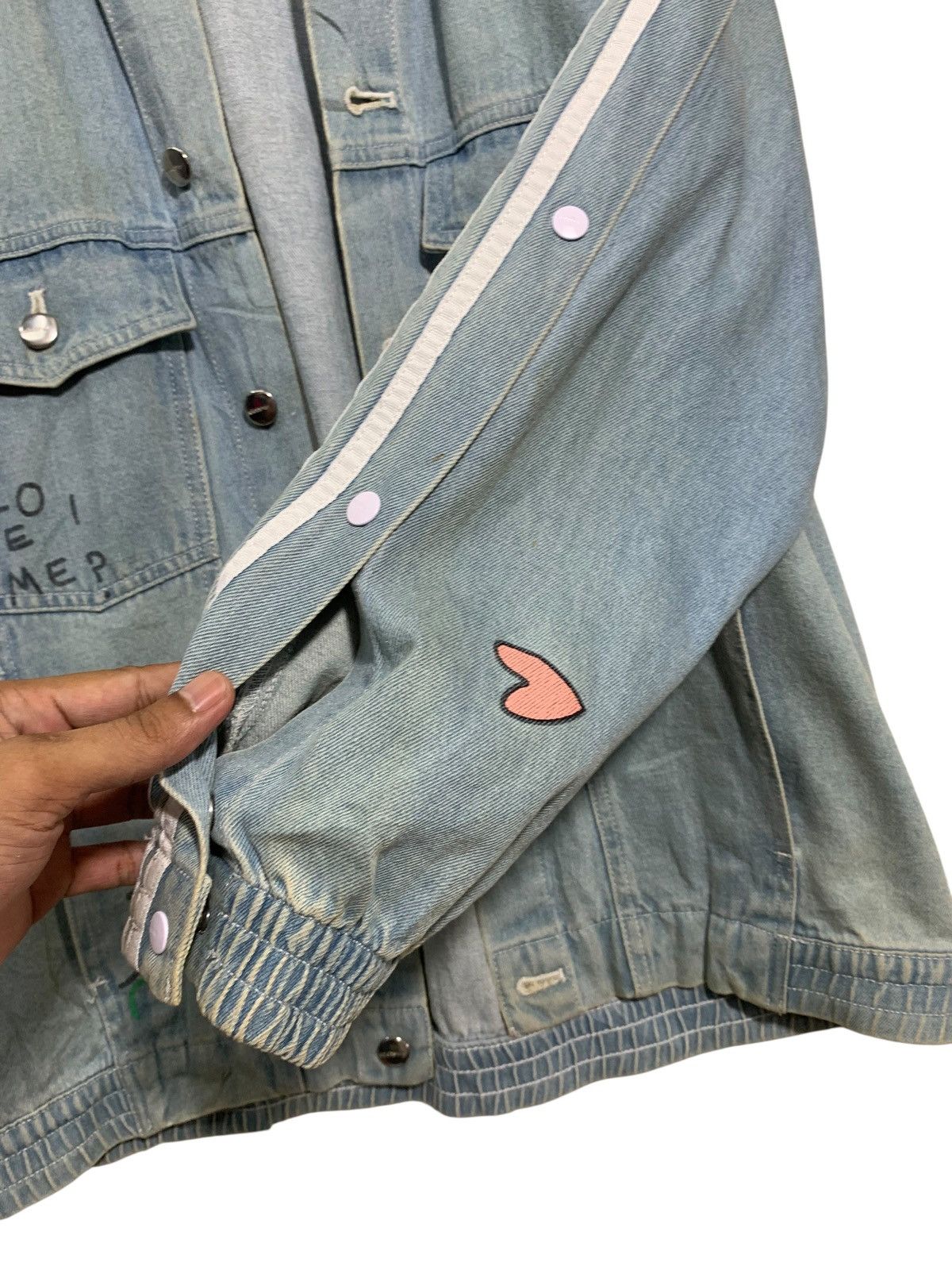 Adidas 🔥ADIDAS X FIORUCCI BLUE DENIM JACKETS Size M / US 6-8 / IT 42-44 - 6 Thumbnail