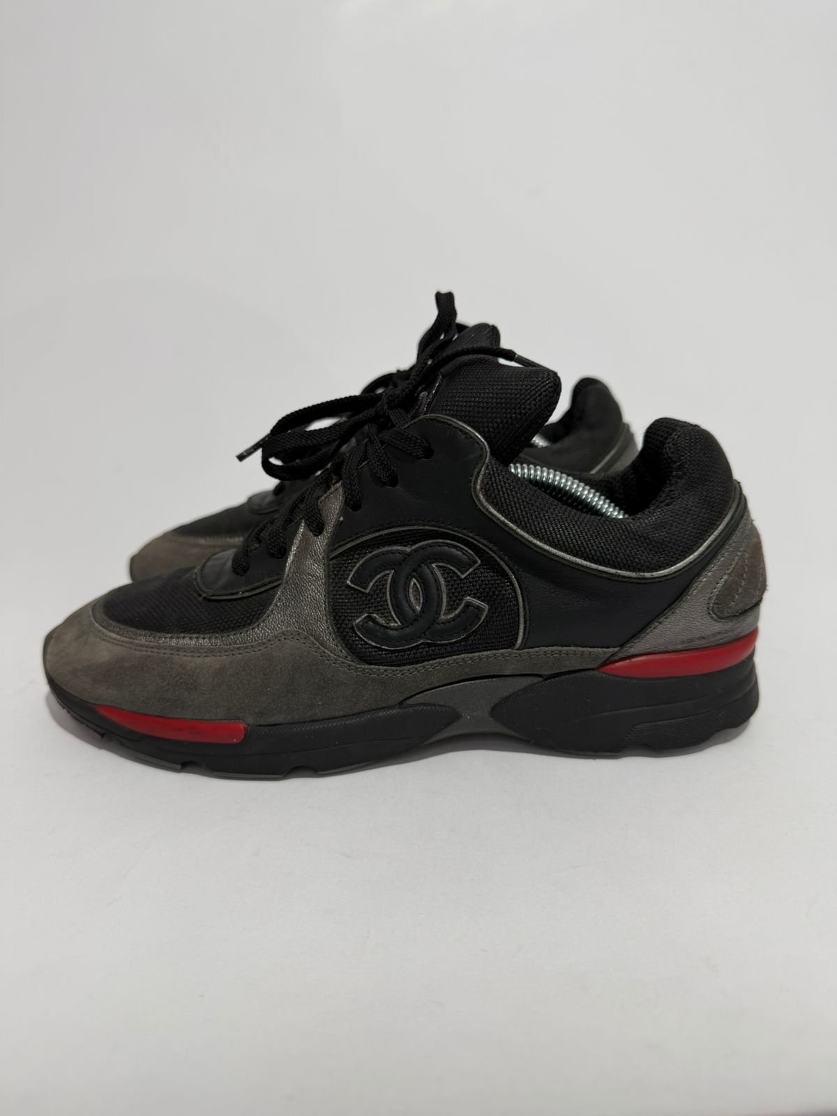 Chanel Chanel Multicolor Fabric Nubuck Leather Sneakers EU38.5 Size US 8.5 / IT 38.5 - 4 Thumbnail
