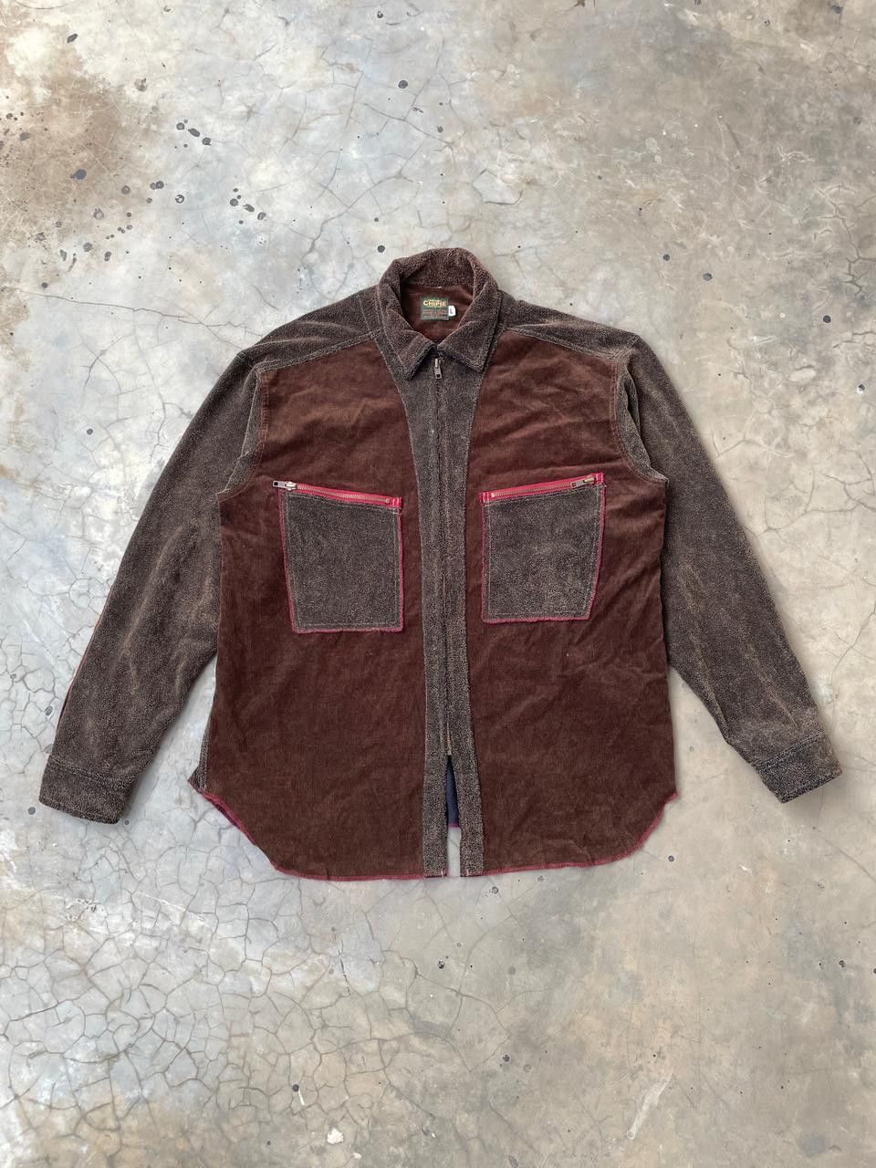 Handmade Archival Chipie Japan Hand Made Mixed Corduroy Fleece Shirt Size US L / EU 52-54 / 3 - 1 Thumbnail
