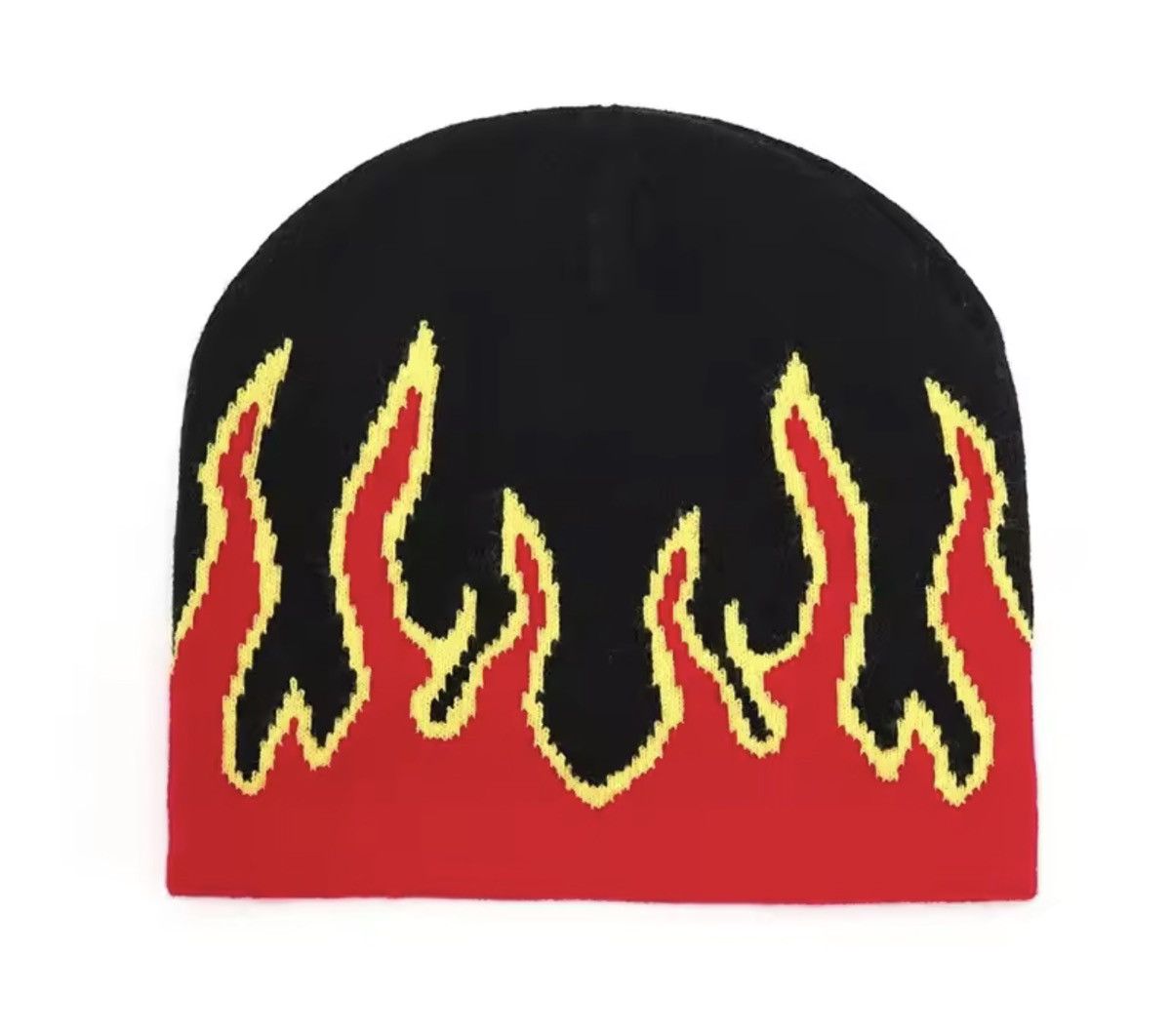Japanese Brand Fire Unisex Hip Hop Flame Bennie Hat Size ONE SIZE - 2 Thumbnail