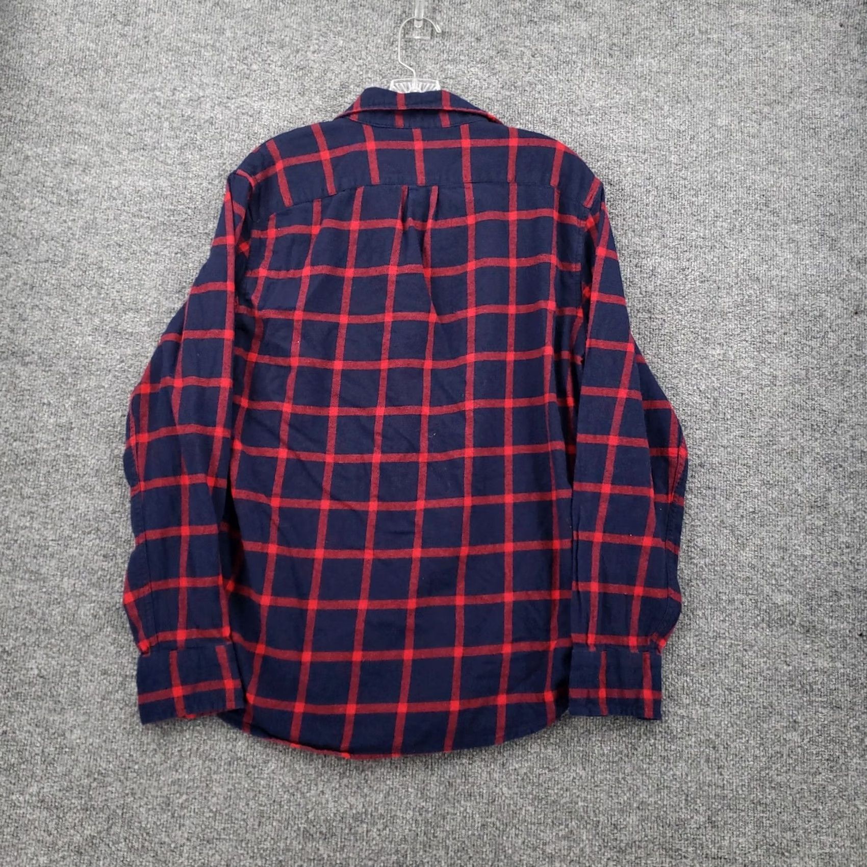 J.Crew J.CREW Shirt Mens M Medium Blue Red Plaid Flannel Slim Button-Up Long Sleeve Size US M / EU 48-50 / 2 - 2 Thumbnail