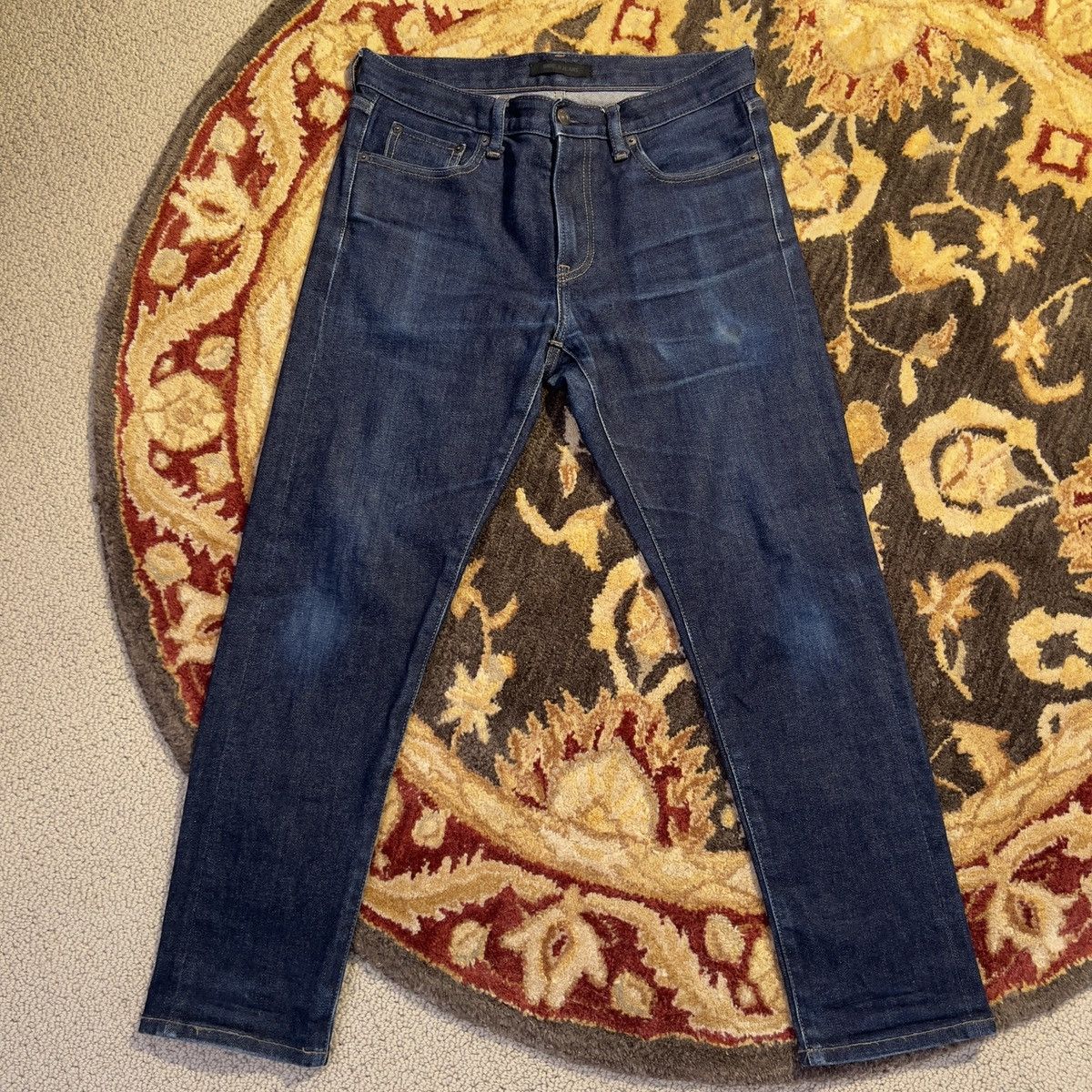 Kaihara Denim × Uniqlo uniqlo raw selvedge slim straight kaihara denim Size US 30 / EU 46 - 9 Thumbnail