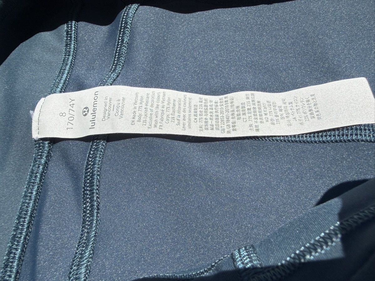 Lululemon Lululemon Fast and Free Biker Short Compression Blue Size 30" / US 8 / IT 44 - 7 Thumbnail