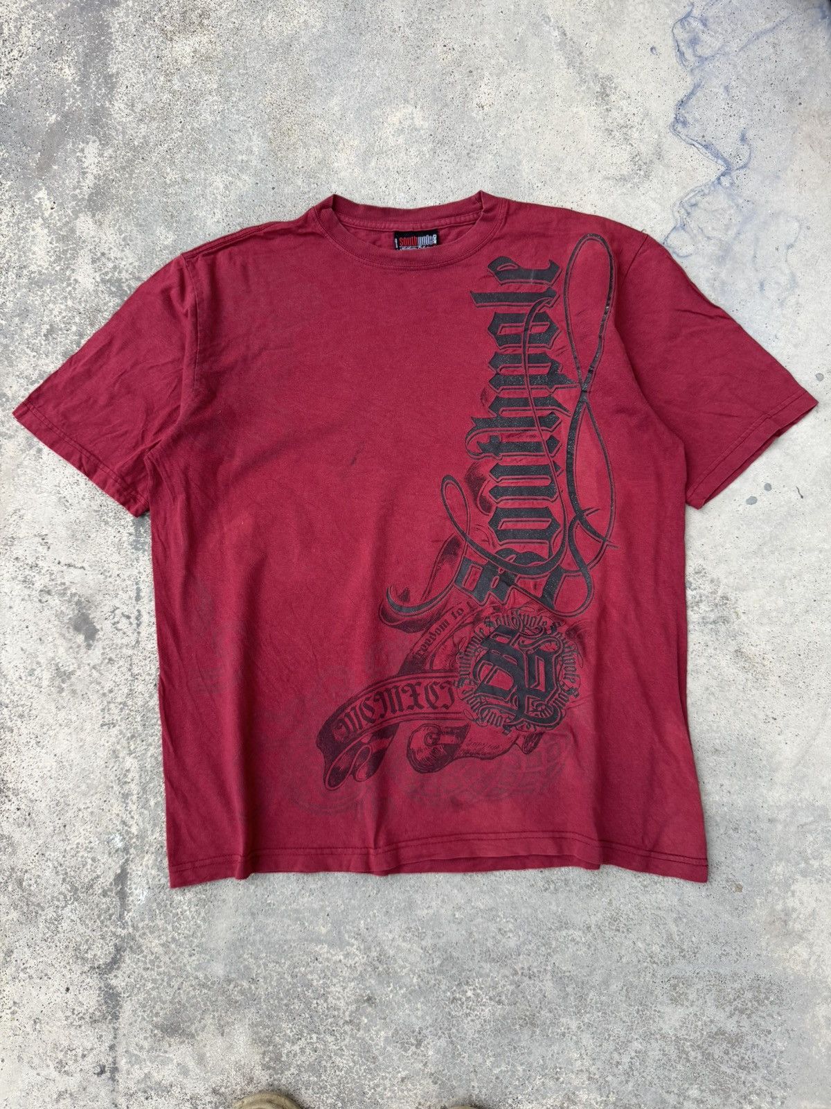 Affliction Y2K Southpole All Over Print Cyber Grunge Gothic Tees Size US XL / EU 56 / 4 - 1 Thumbnail