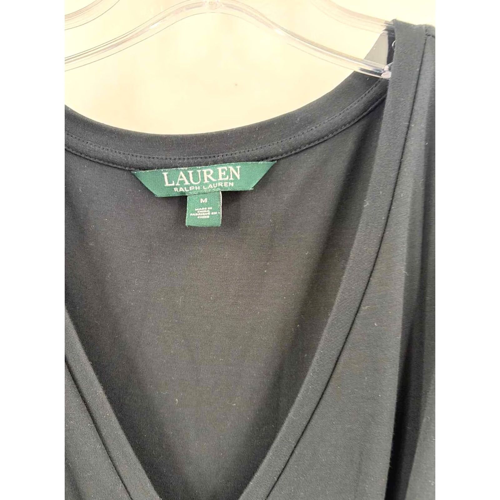 Vintage Lauren Black Dress Knee Length Sleeveless Size Medium Size M / US 6-8 / IT 42-44 - 3 Thumbnail