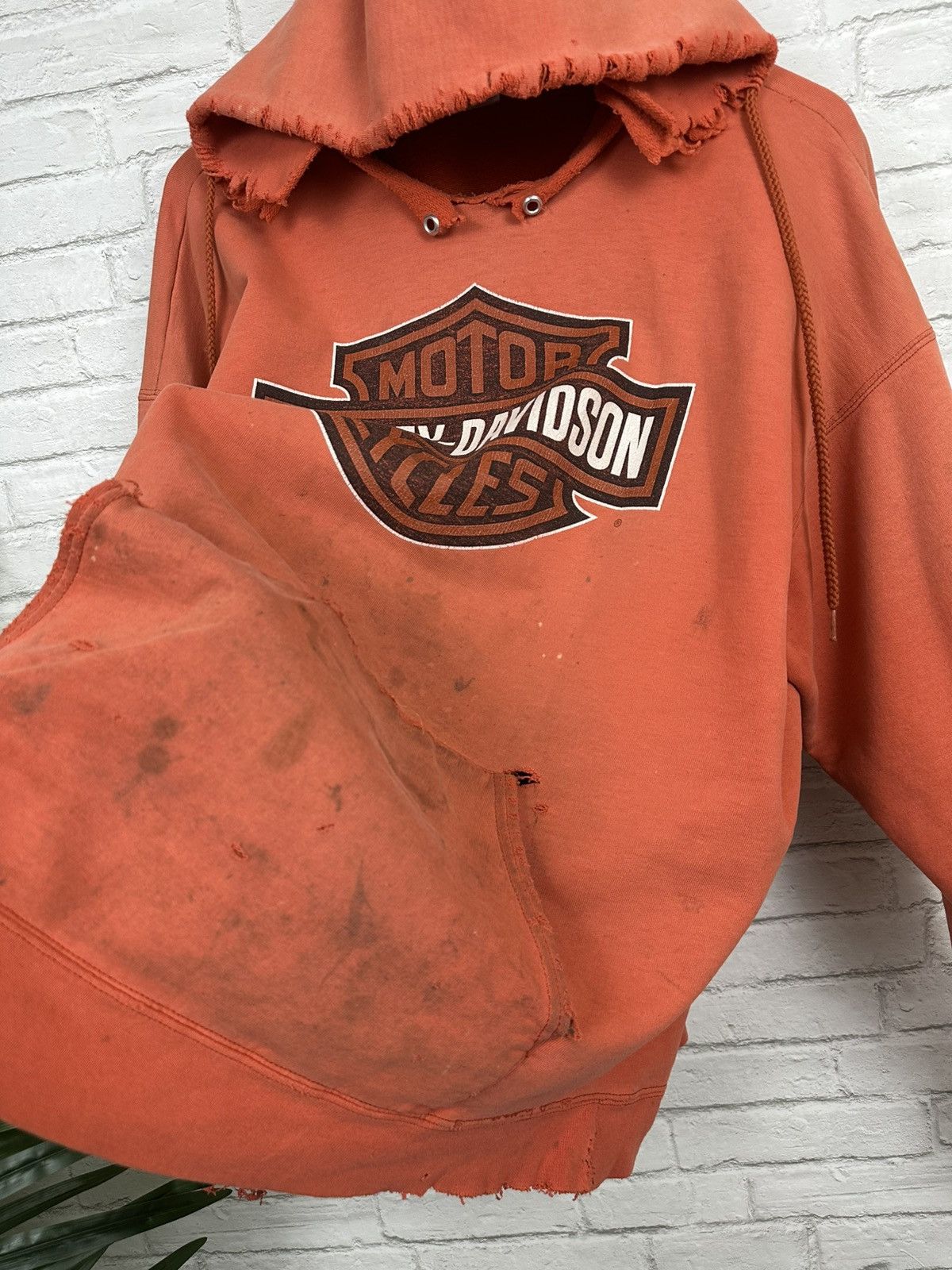 Harley Davidson (XL) ABSOLUTELY BLASTED OUT THRASHED Harley Davidson Hoodie Size US XL / EU 56 / 4 - 10 Thumbnail