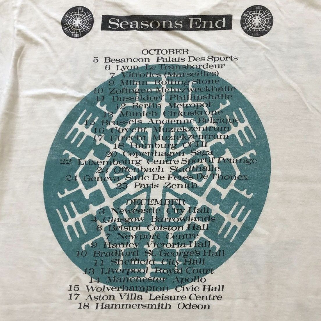 Band Tees × Vintage Vintage 80’s Marillion Seasons End Tour Shirt Size US L / EU 52-54 / 3 - 4 Thumbnail