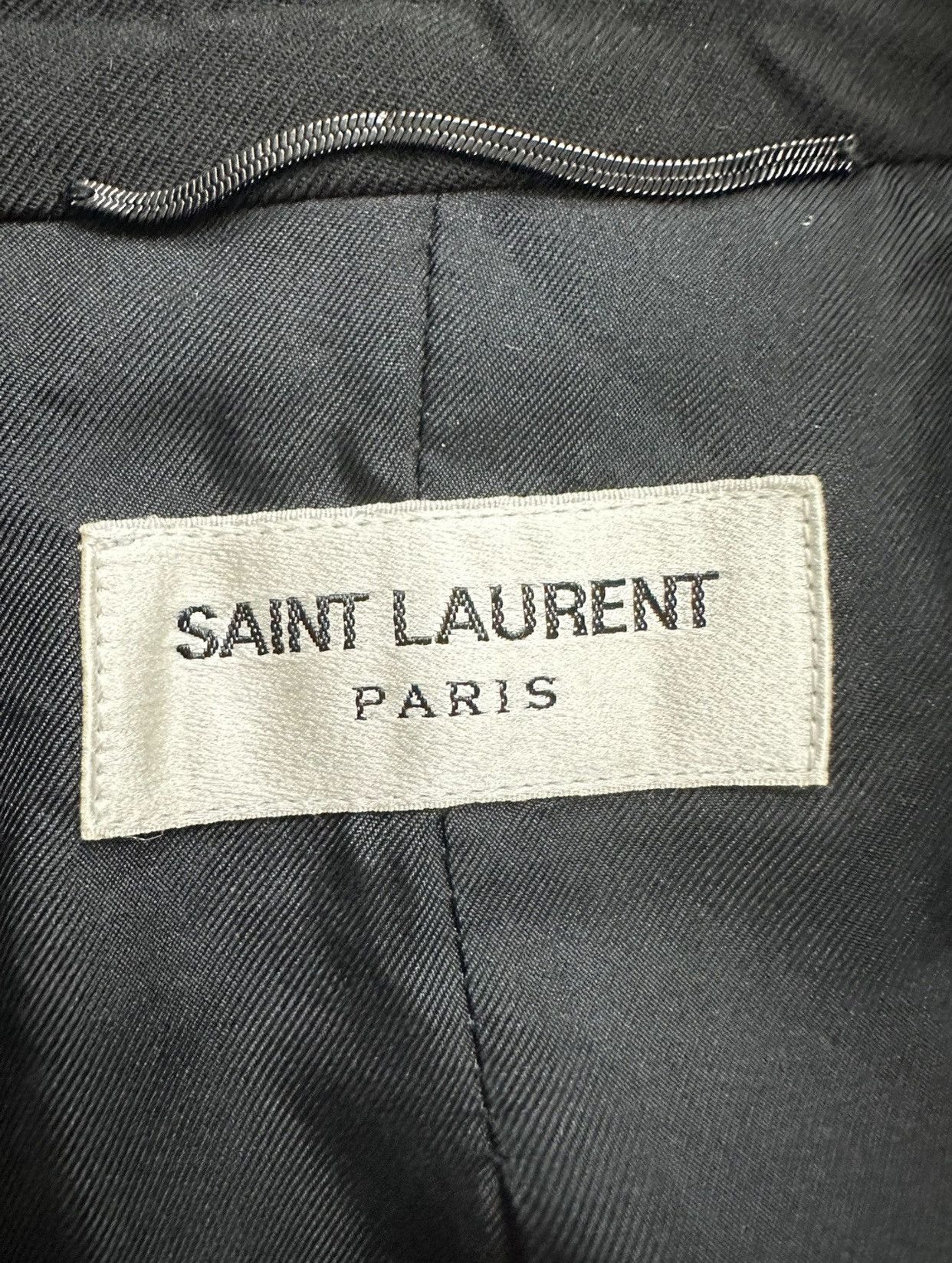 Saint Laurent Paris *2016* Saint Laurent Paris Black Blazer Sz 50 Size 50S - 3 Thumbnail