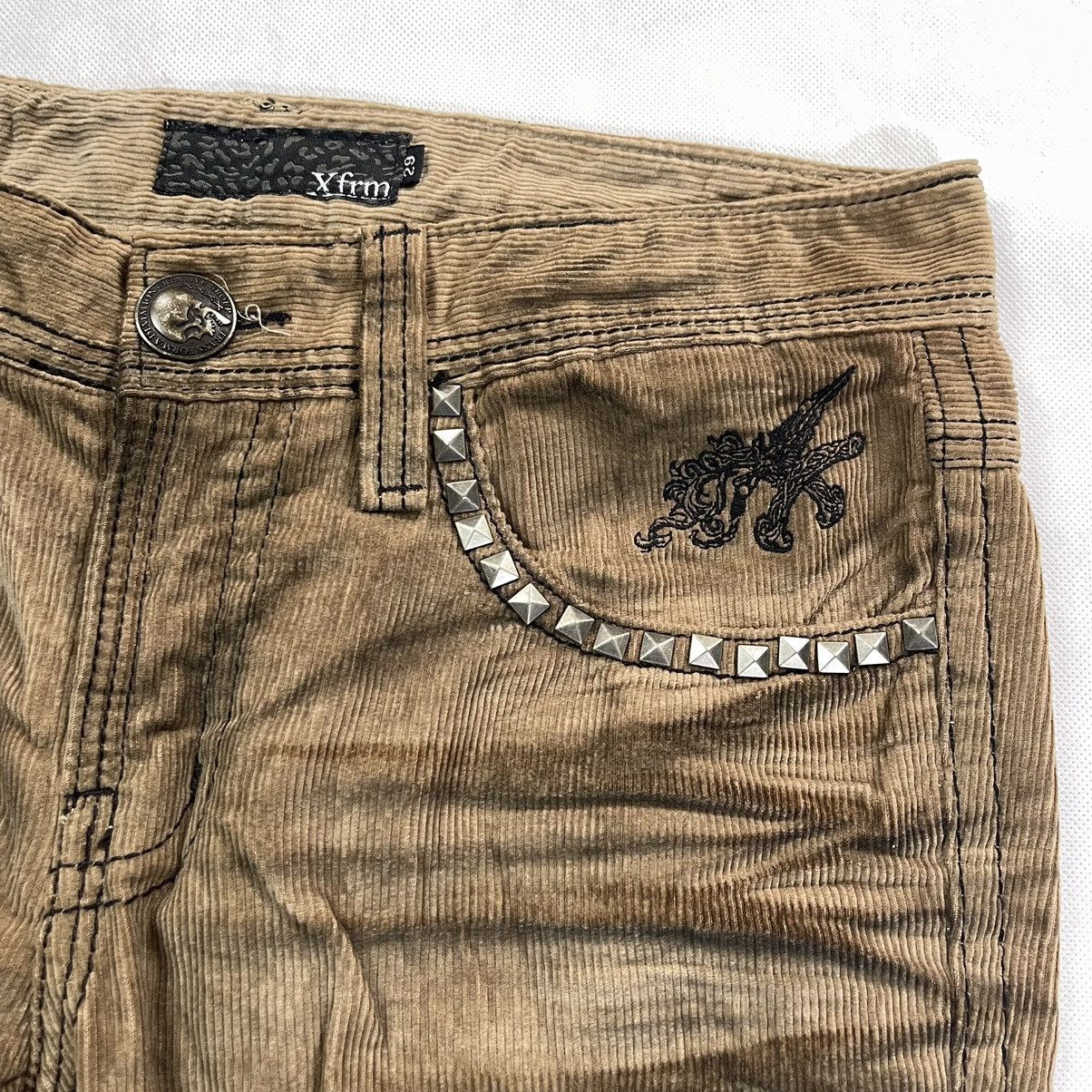 GOSTAR DE FUGA Xfrm Claw Mark Raw Motif Corduroy Pant Size US 29 - 6 Thumbnail