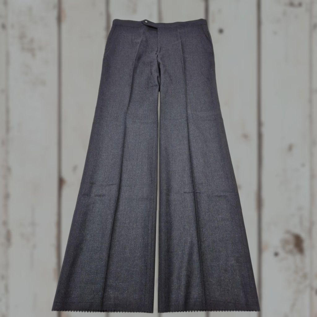 Vintage VTG Sansabelt Mens Blue Wool Dress Pants 38x36 Flat Front Unhemmed NWT USA Dress Pants Mens 38 RegularBlue VTG Size US 38 / EU 54 - 1 Thumbnail