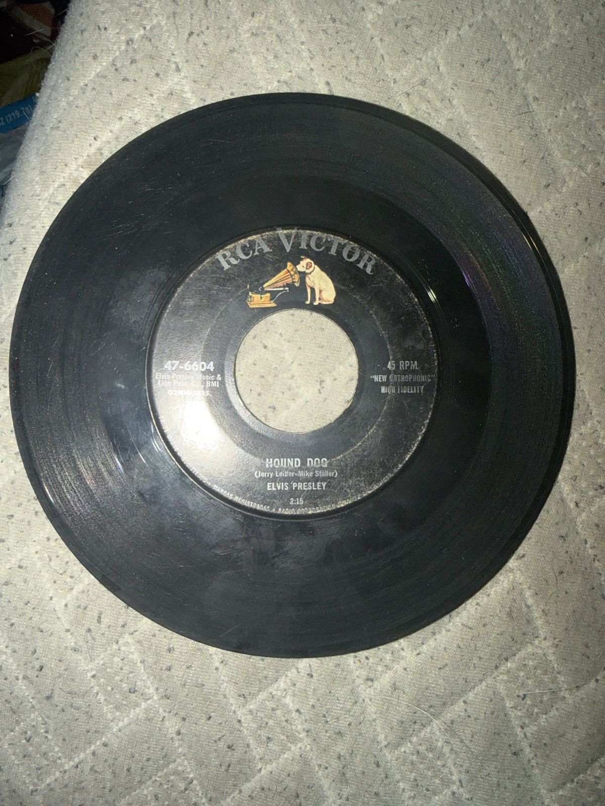 Vintage 1956 Elvis Presley 45 Vinyl Size ONE SIZE - 1 Thumbnail