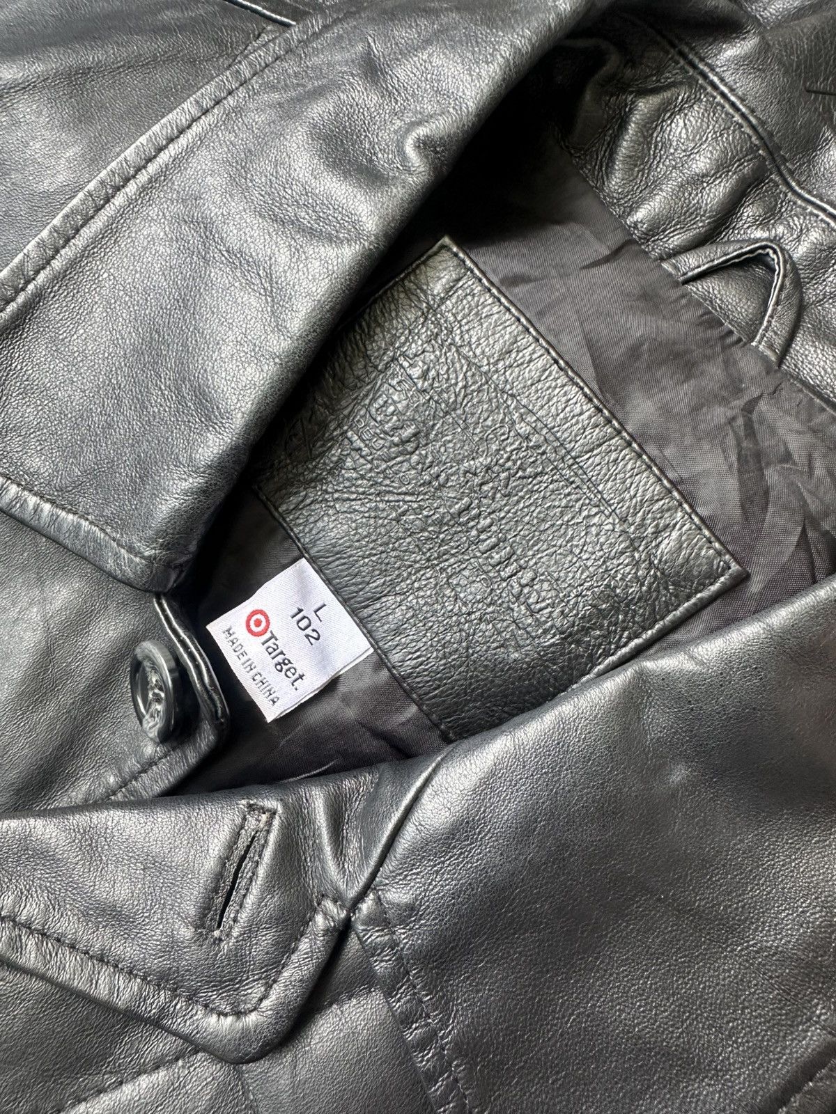 Leather Vintage Target Leather Jacket Size US XL / EU 56 / 4 - 5 Thumbnail