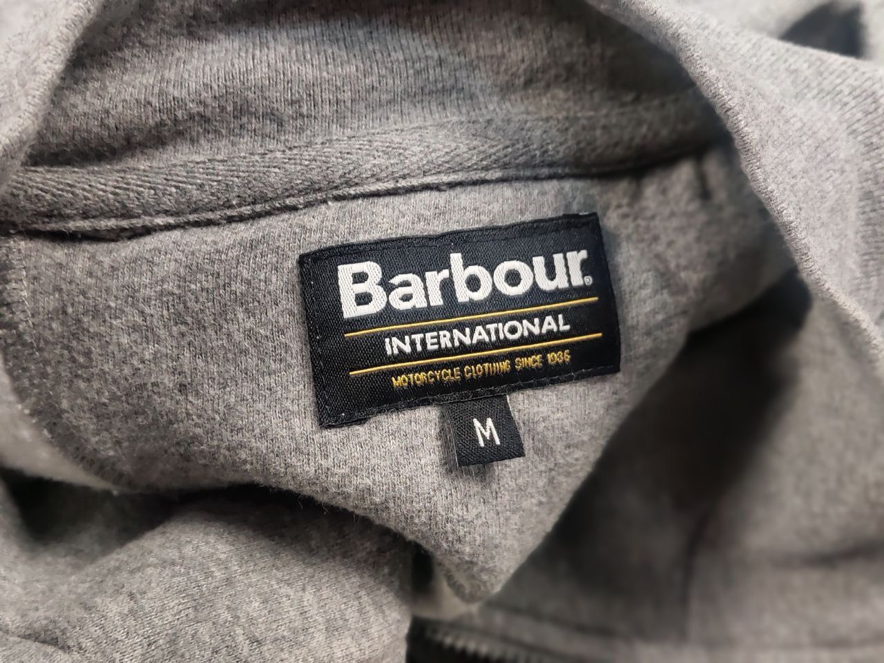 Barbour Barbour International Gray Logo Pullover 1/4 zip Sweatshirt Size US M / EU 48-50 / 2 - 12 Thumbnail