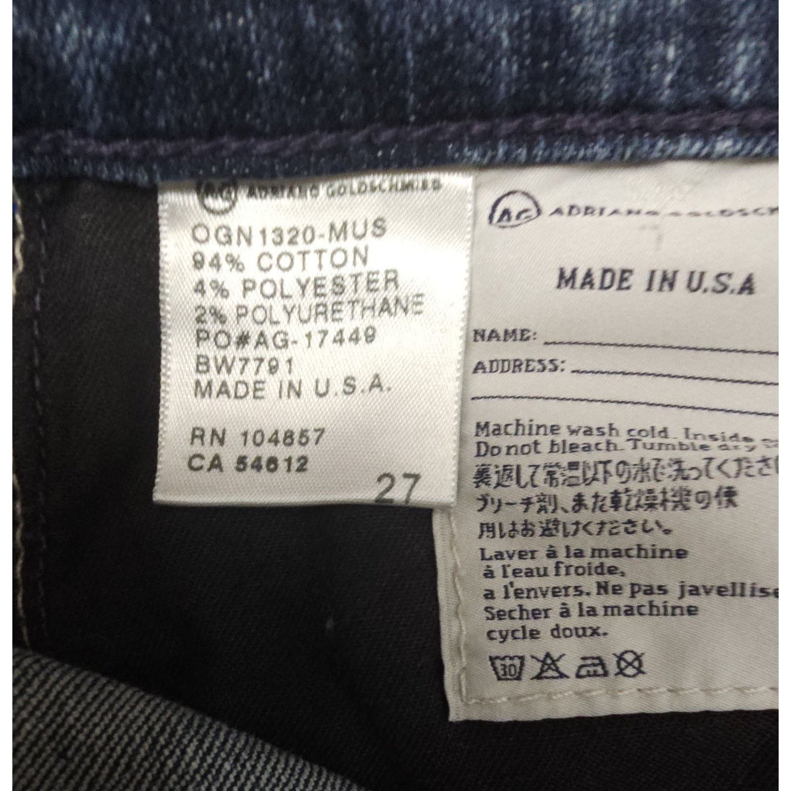 AG Adriano Goldschmied Ag Adriano Goldschmied The Tomboy Crop Jeans Straight Leg 27 Size 27" / US 4 / IT 40 - 8 Thumbnail