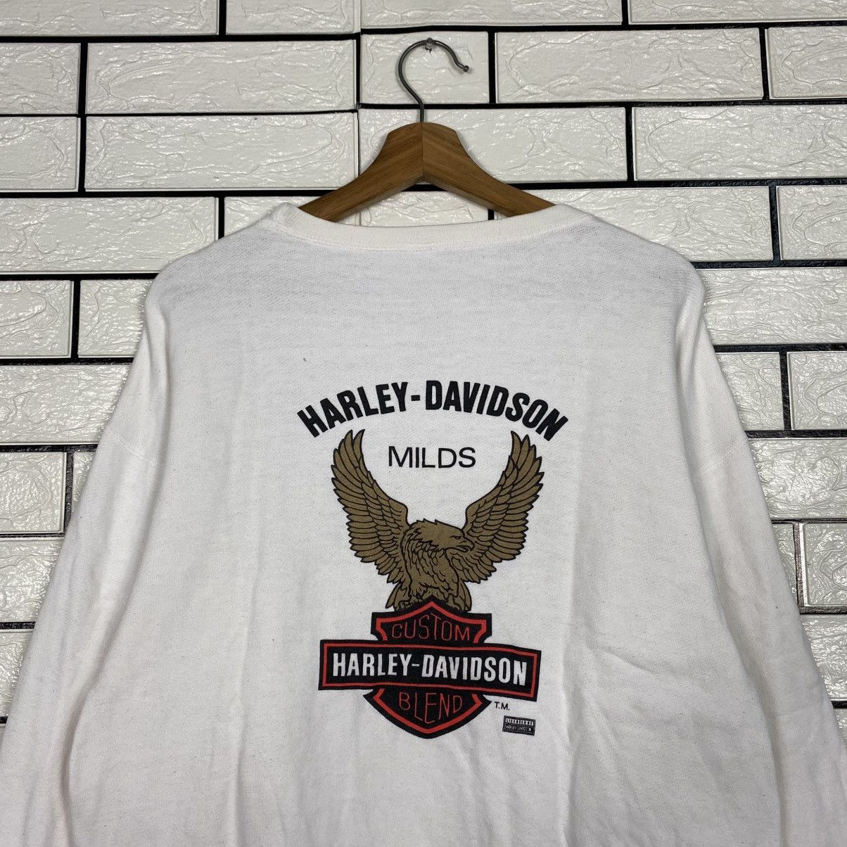 Harley Davidson 📌Vintage Sweatshirt Biker Style Harley Davidson Size US L / EU 52-54 / 3 - 10 Thumbnail