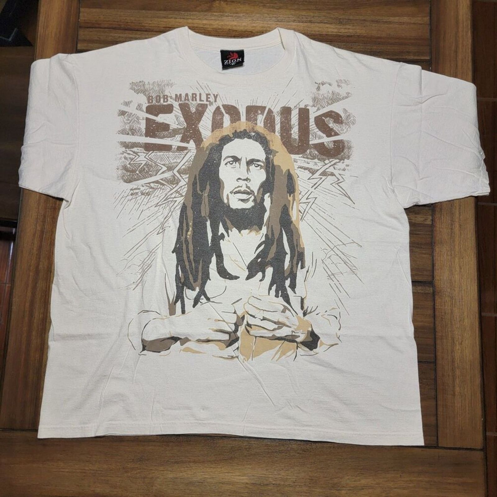 Zion Rootswear Zion Rootswear Bob Marley "Exodus" Unisex Tee - Size 2X Size US XXL / EU 58 / 5 - 2 Thumbnail