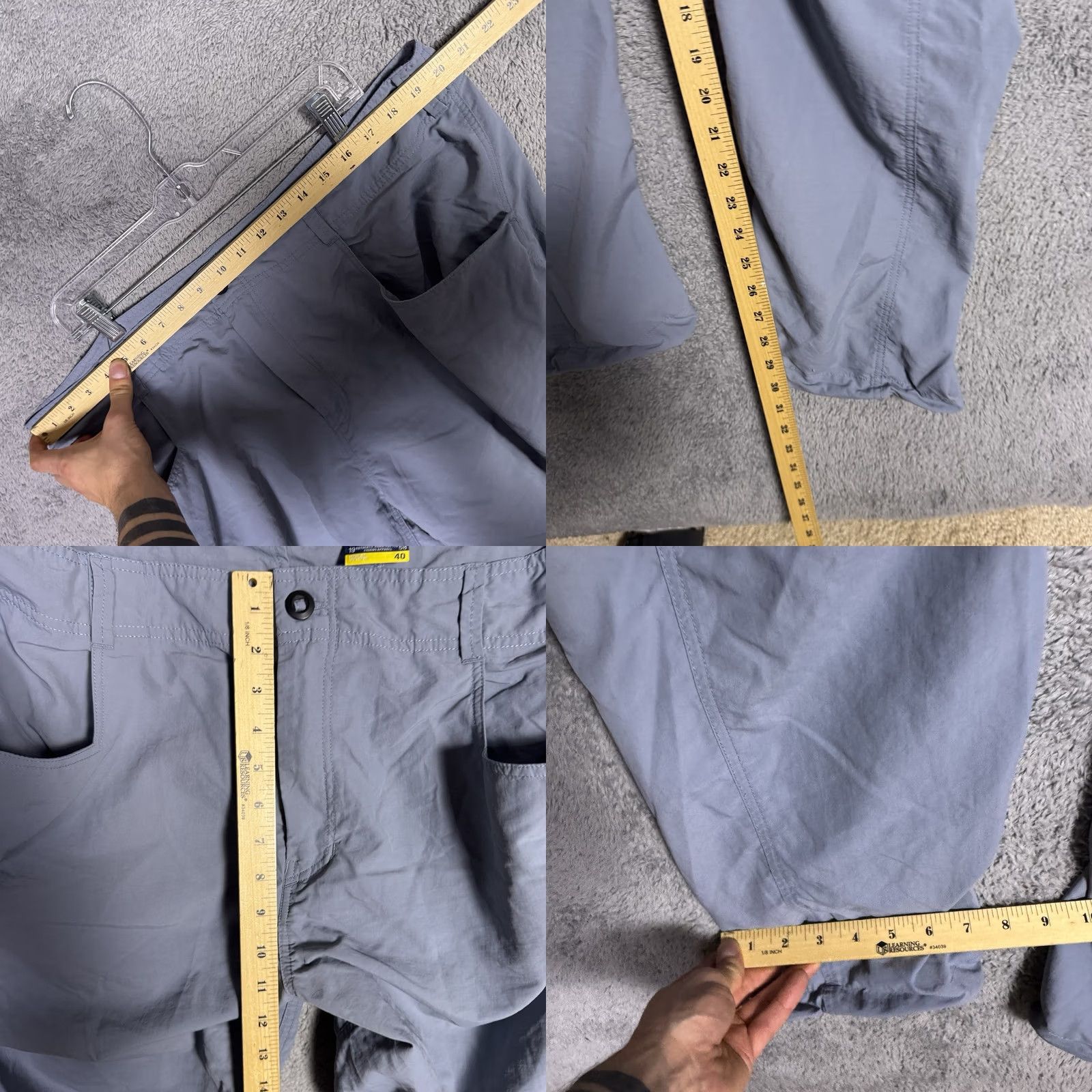 Vintage AFTCO Pants Mens 40x30 Gamma Ray Nylon Cargo Blue Size US 40 / EU 56 - 8 Thumbnail