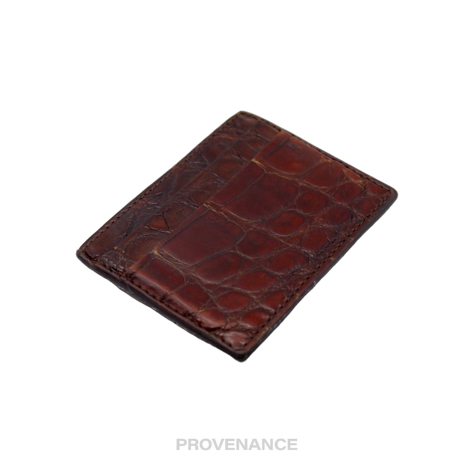 Gucci 🔴 Gucci Card Holder Wallet - Crocodile Leather Size ONE SIZE - 7 Thumbnail