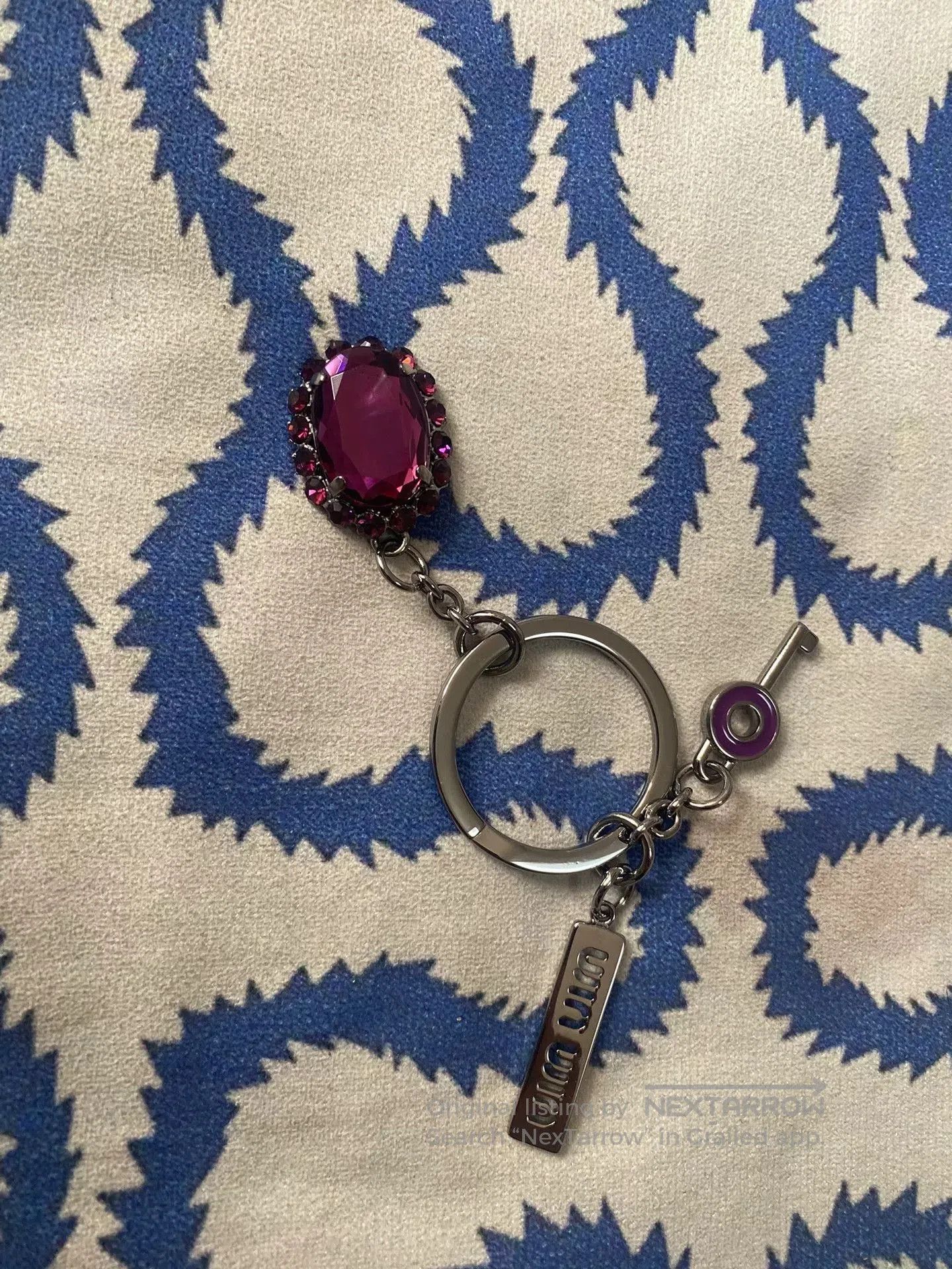 Vivienne Westwood Miu Miu Purple Gem Keychain. Size ONE SIZE - 2 Thumbnail