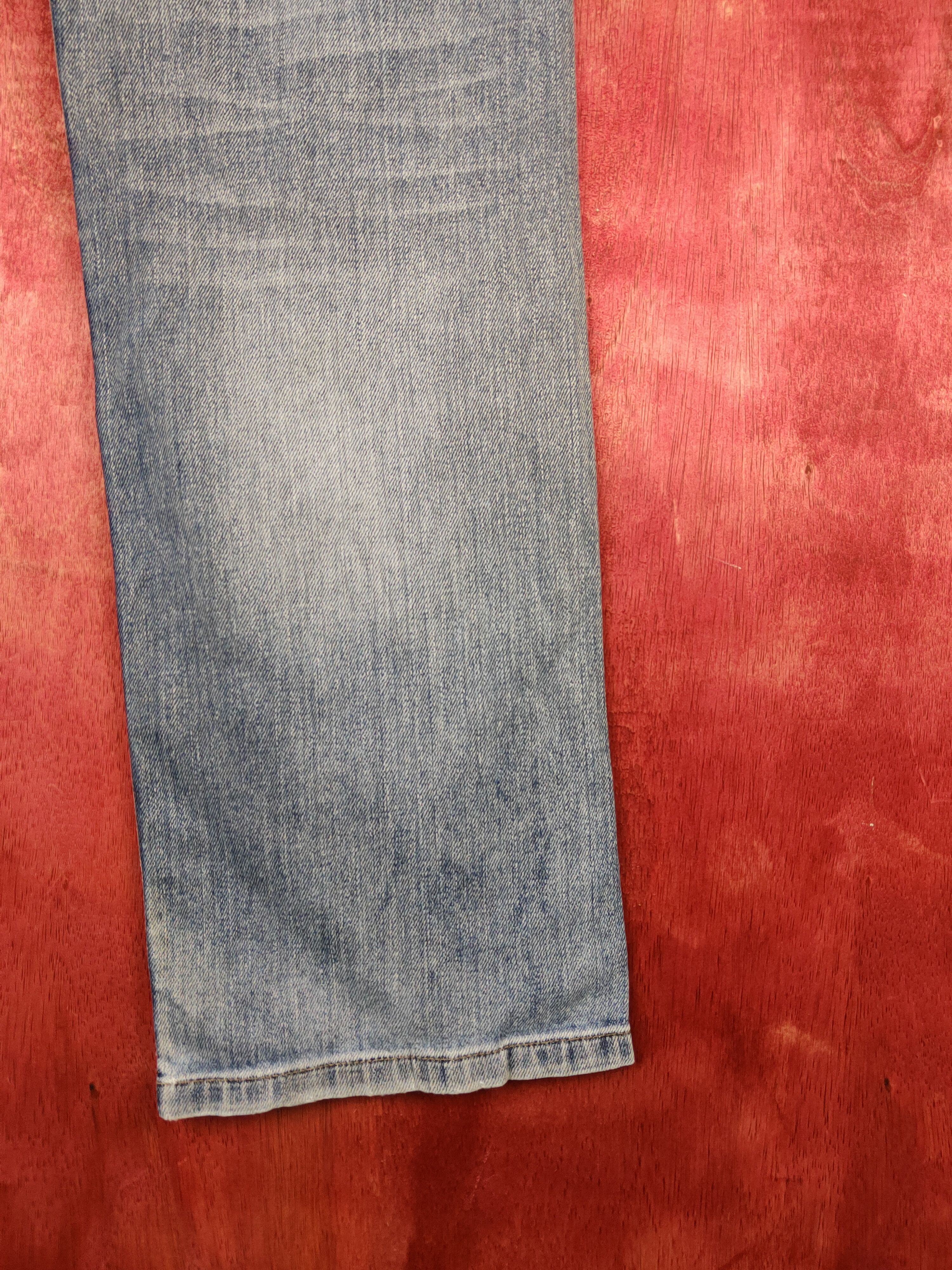 R.Newbold R.Newbold Blue Faded Distressed Ripped Jeans #S1670 Size 30" / US 8 / IT 44 - 12 Thumbnail